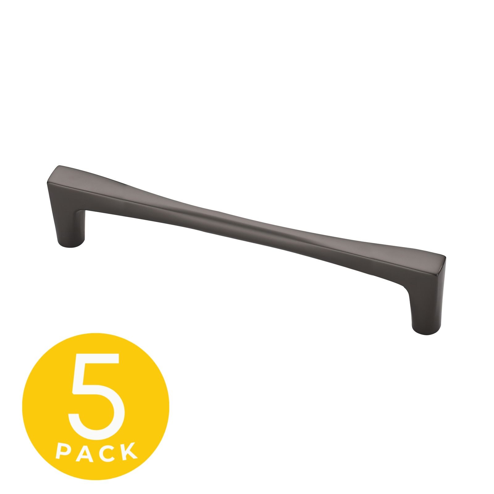 Sapphire SP-2075-128-GM-5 Comet 5-in , 128mm Center to Center Matte Grey Rectangular Bar 5 -Pack