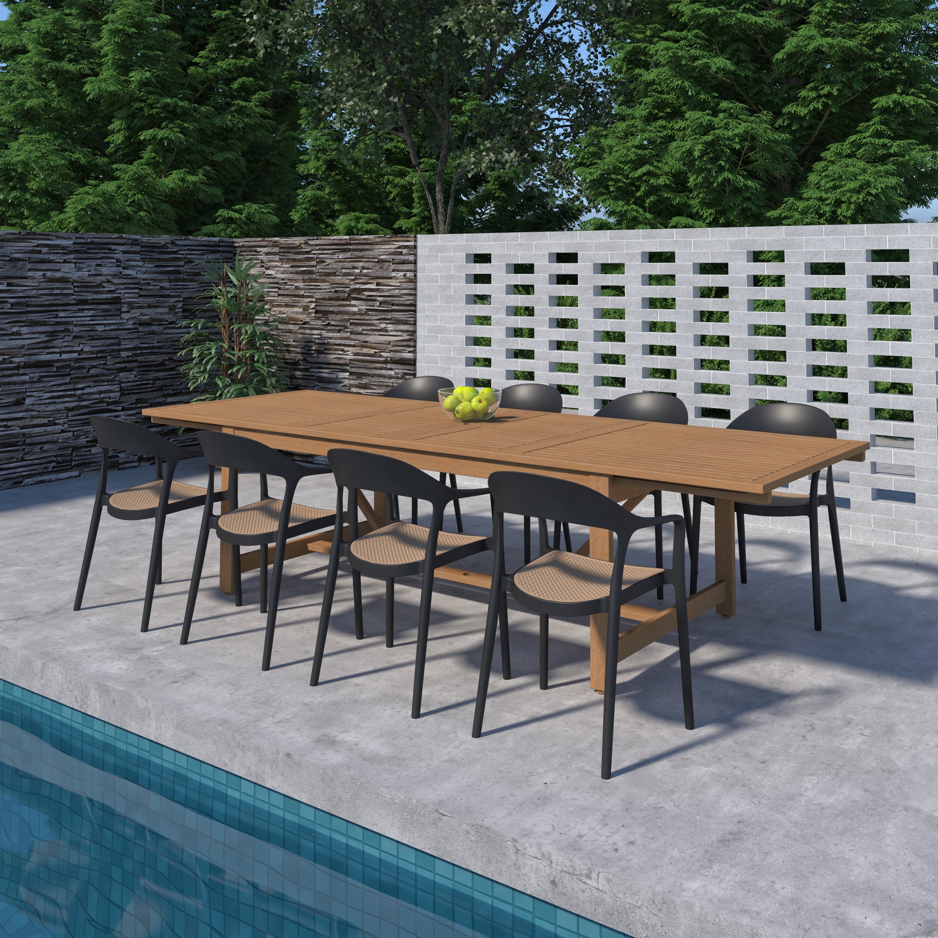 Amazonia LWS-LEYLOT-8-CARA-BK Patio-Dining-Sets - View #2