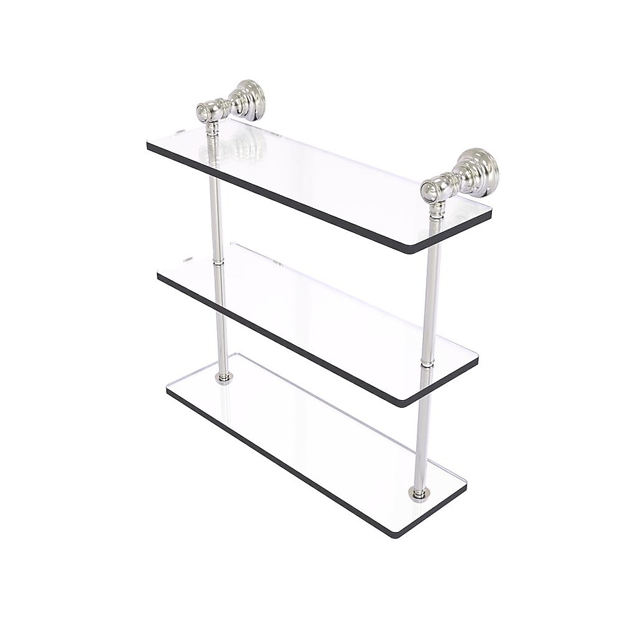 Allied Brass Carolina Satin Brass 3-Tier Brass Wall Mount Bathroom Shelf Allied Brass Carolina Satin Brass 3-Tier Brass Wall Mount Bathroom Shelf