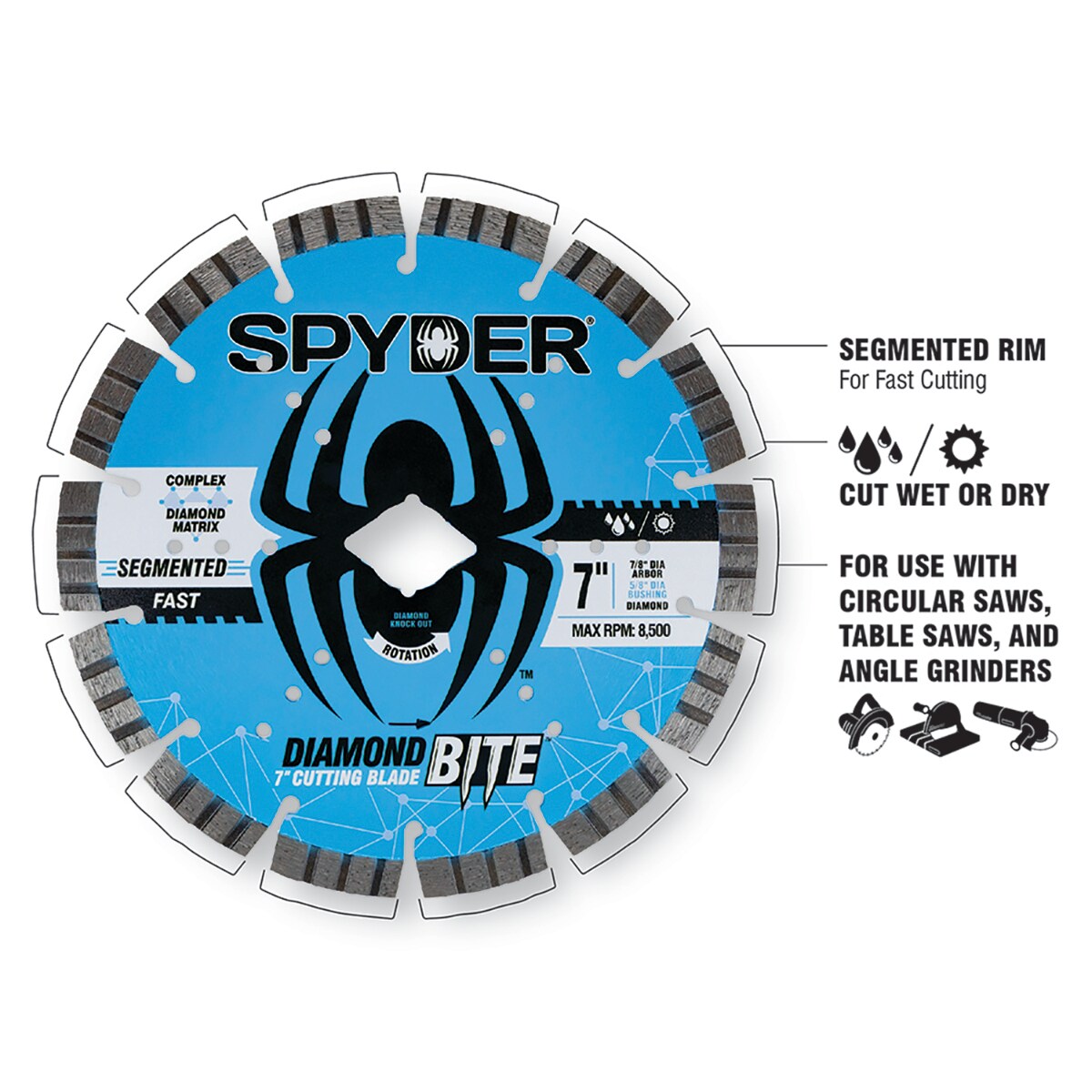 Spyder 14126 Diamond-Saw-Blades - View #3