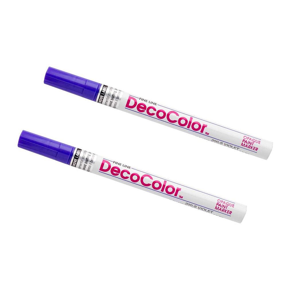 JAM Paper Fine Line Opaque Paint Markers, Violet Purple, 2/Pack in the  Pens, Pencils & Markers department at