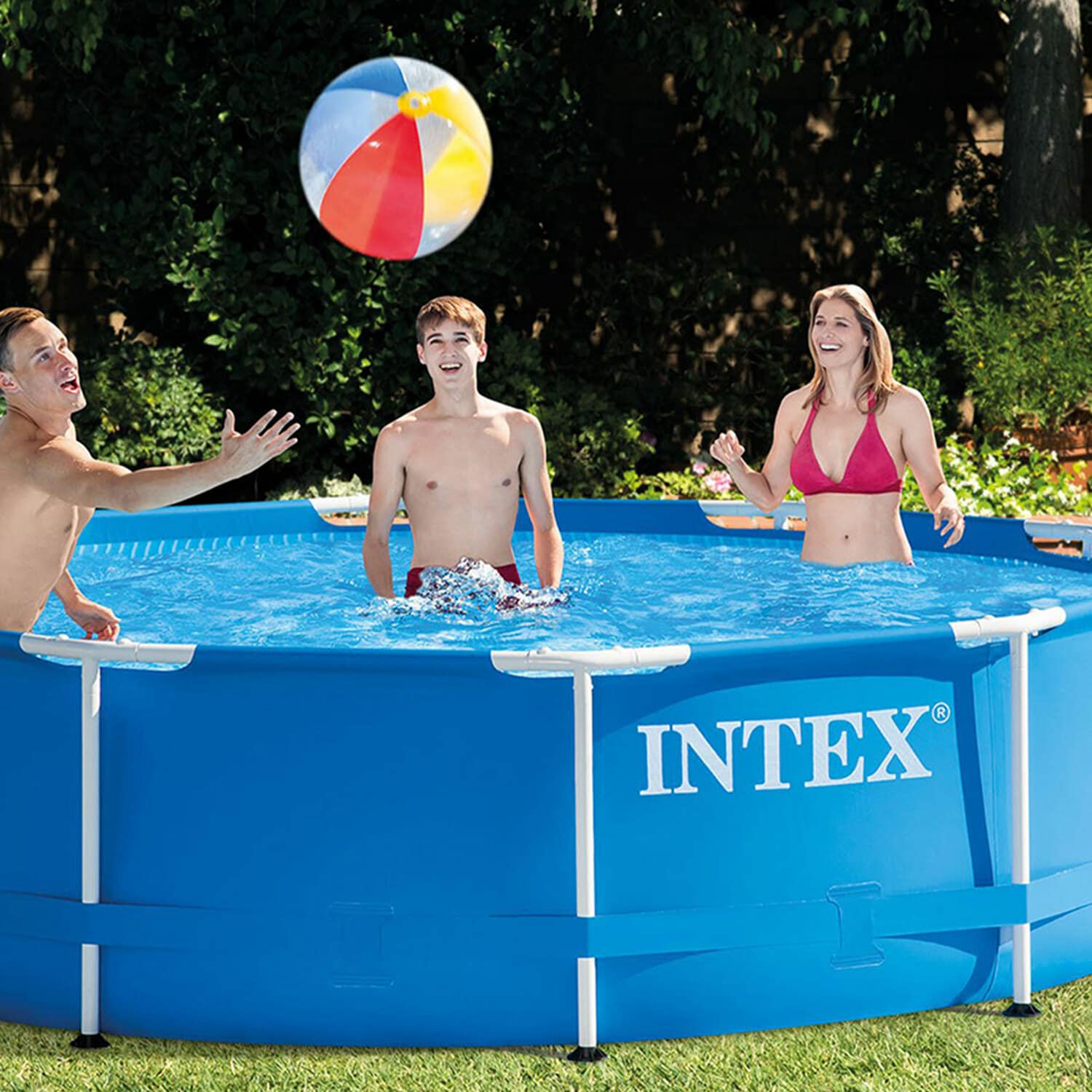 Intex 10' X 30 Easy Set Round Inflatable Above Ground Pool With