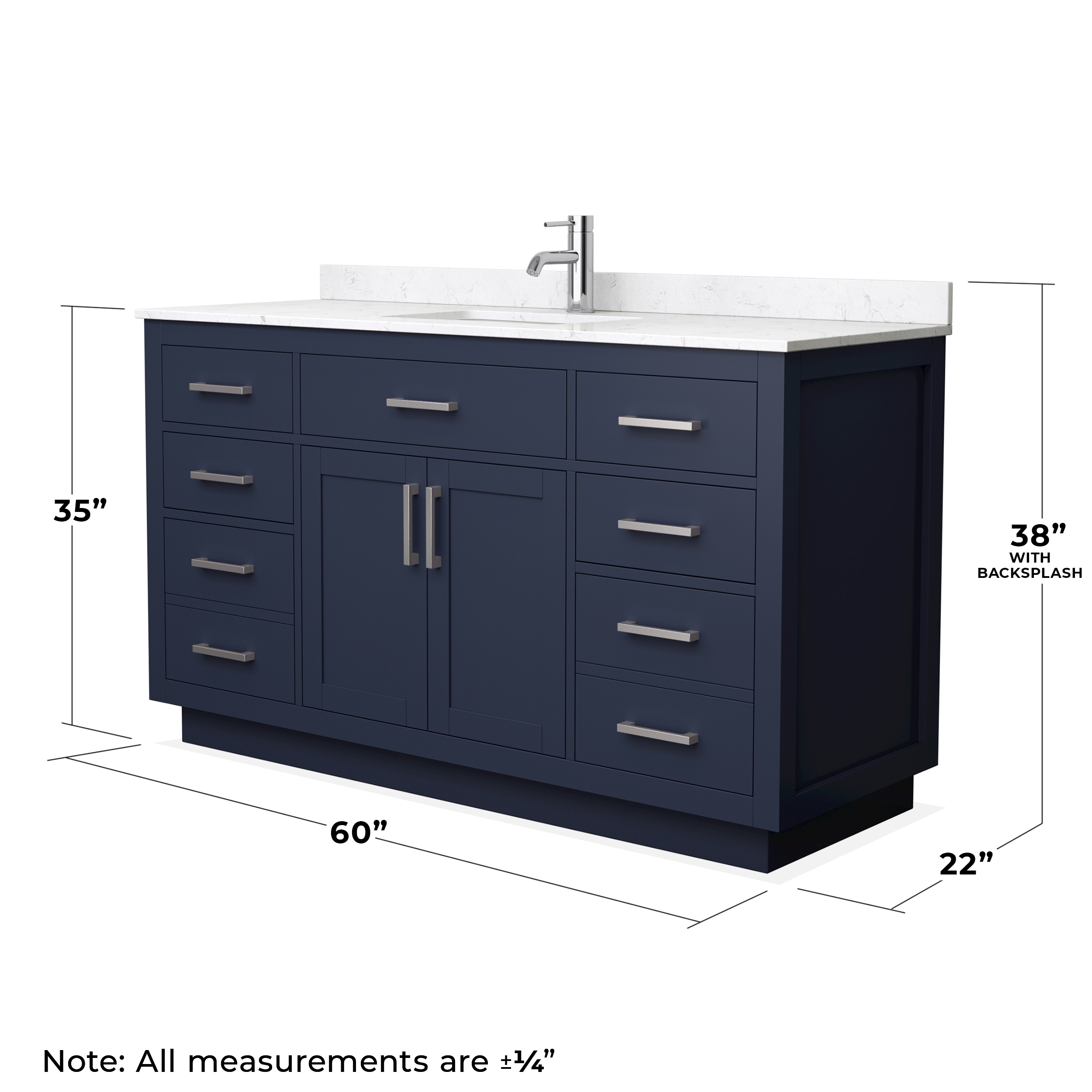 Wyndham Collection WCG262660SBNCCUNSMXX Bath-Vanity-Combo - View #4