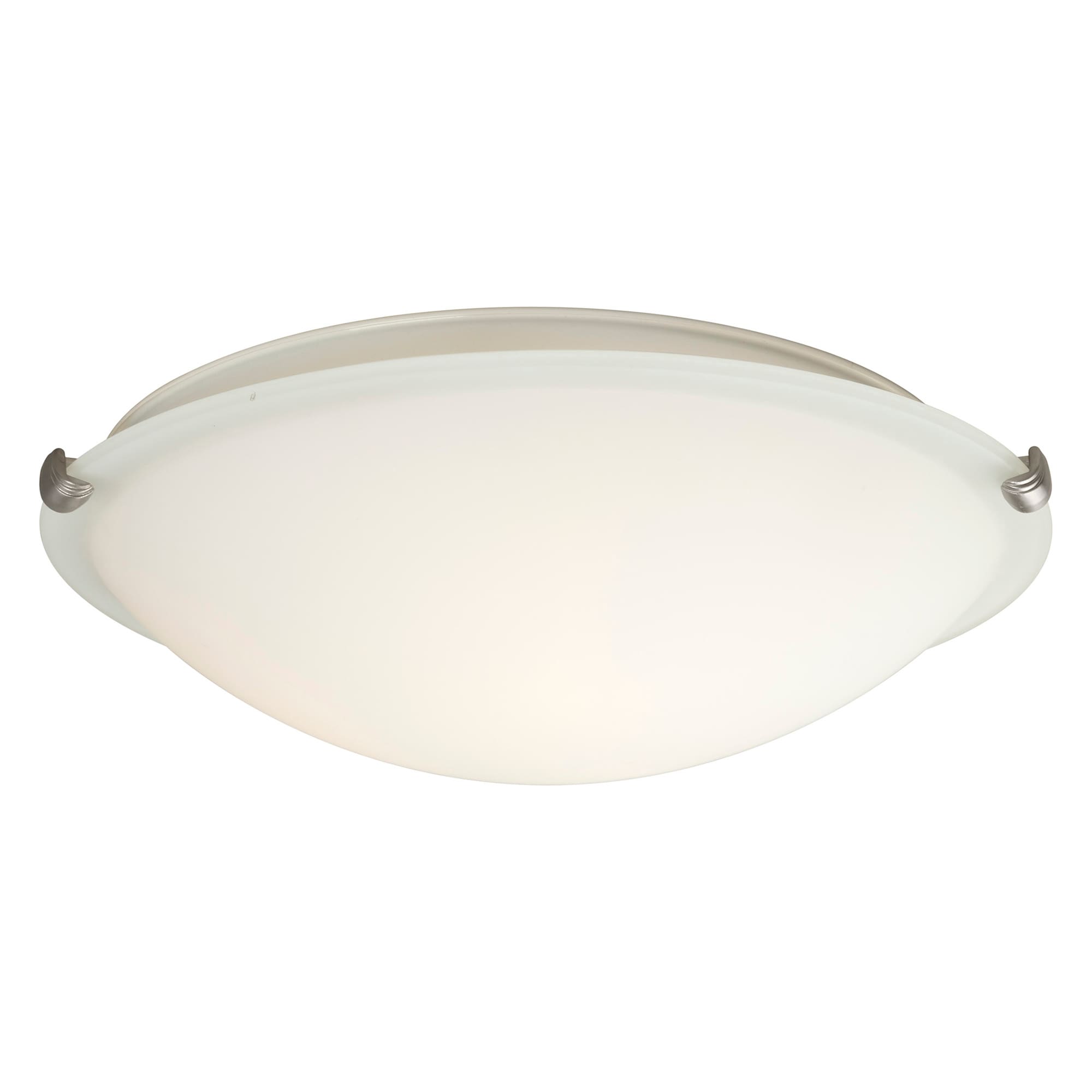 Cirrus Brushed Nickel 3-Light 16" Flush Mount Ceiling Fixture