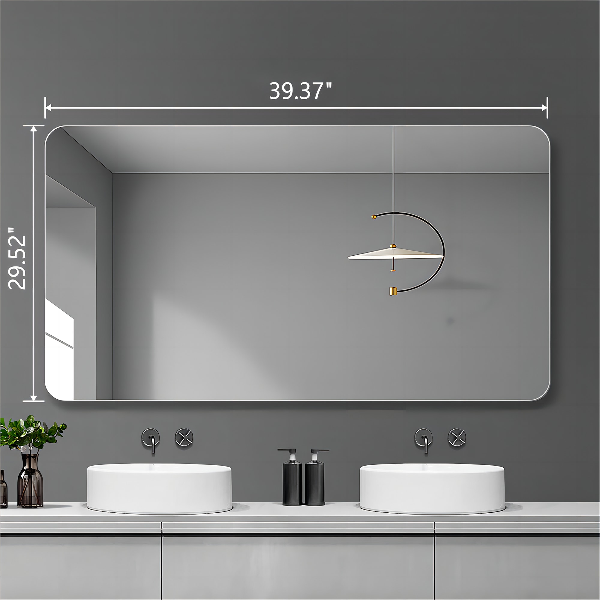 ExBrite QTBM2424BSEU1 Framed-Bath-Mirrors - View #2