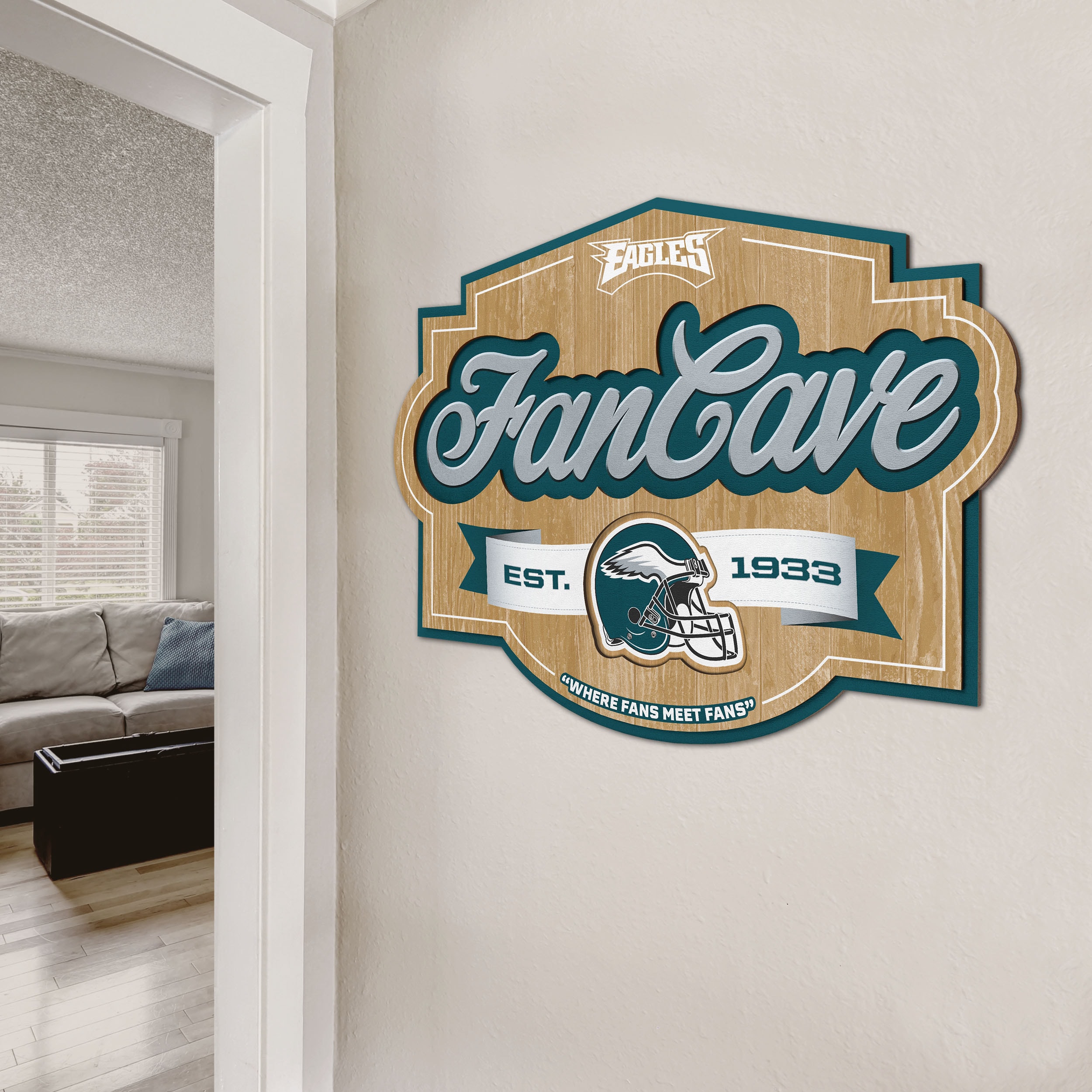 Philadelphia Eagles 24 Wrought Iron Wall Art