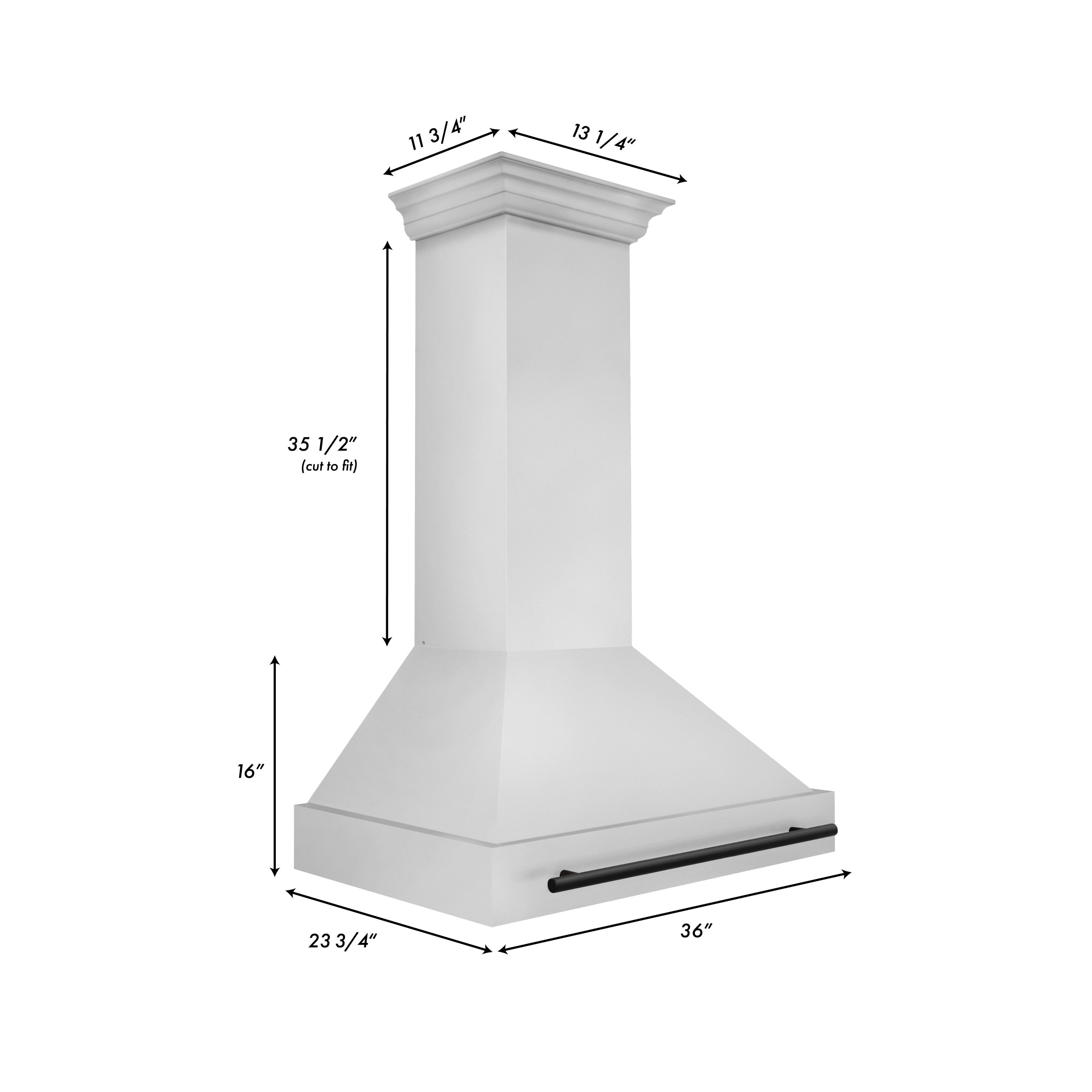ZLINE KITCHEN & BATH 8654STZ-36-MB Wall-Mounted-Range-Hoods - View #4