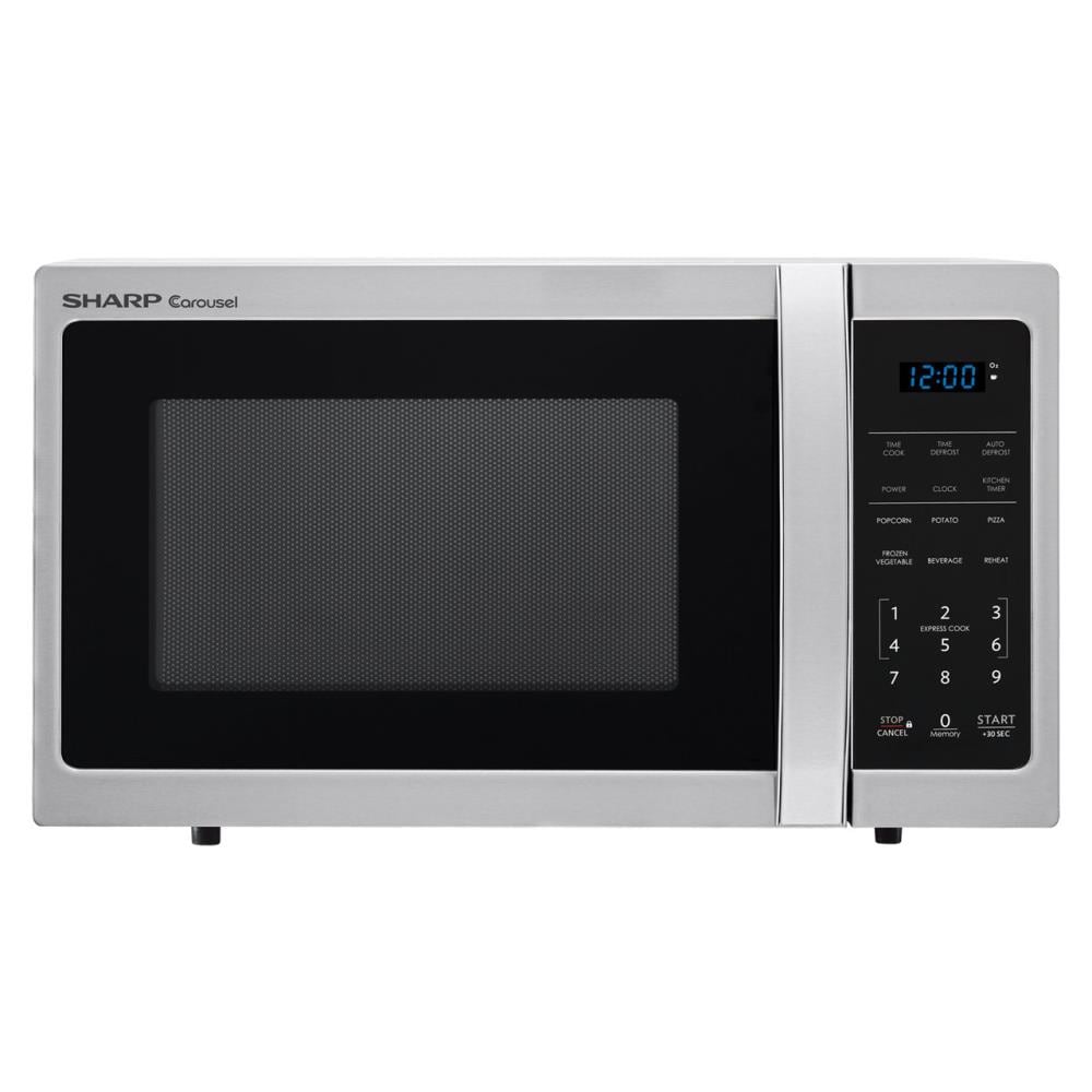 sharp-stainless-steel-countertop-microwaves-at-lowes