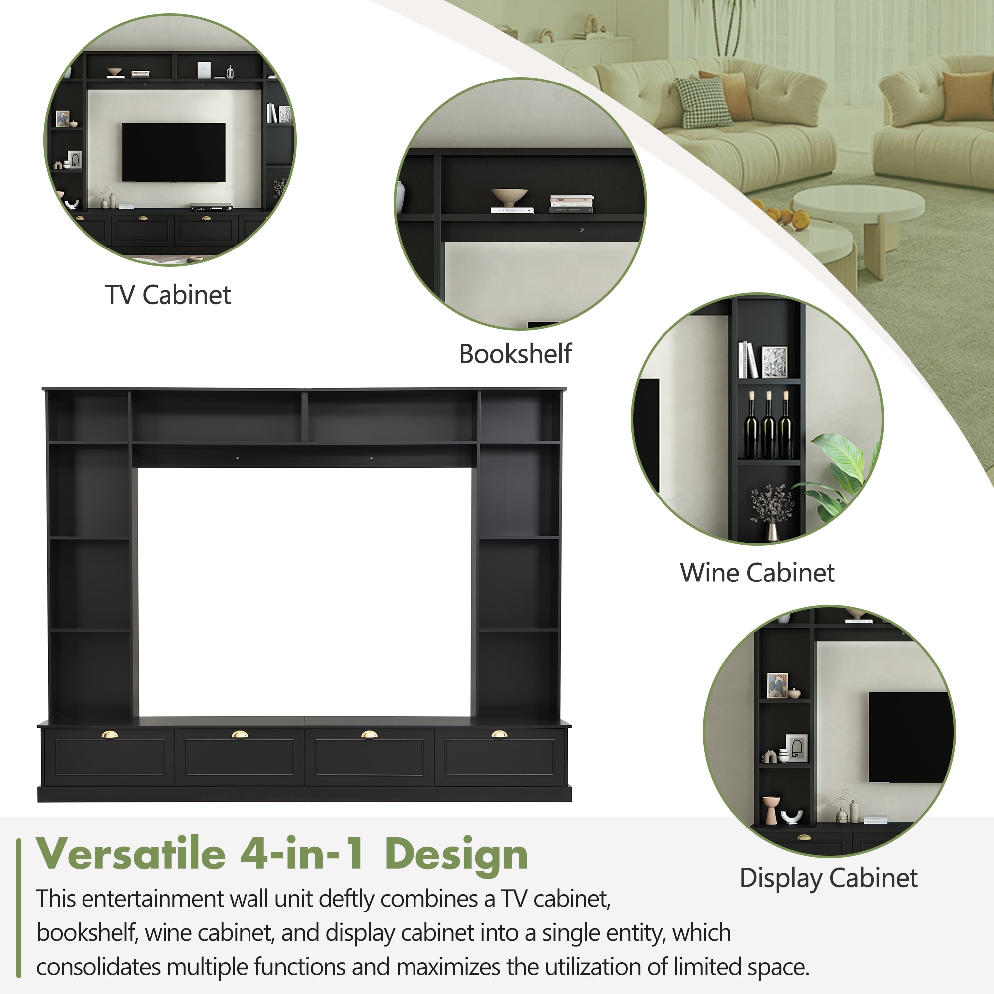 SINOFURN SYA250031BK Tv-Stands - View #12