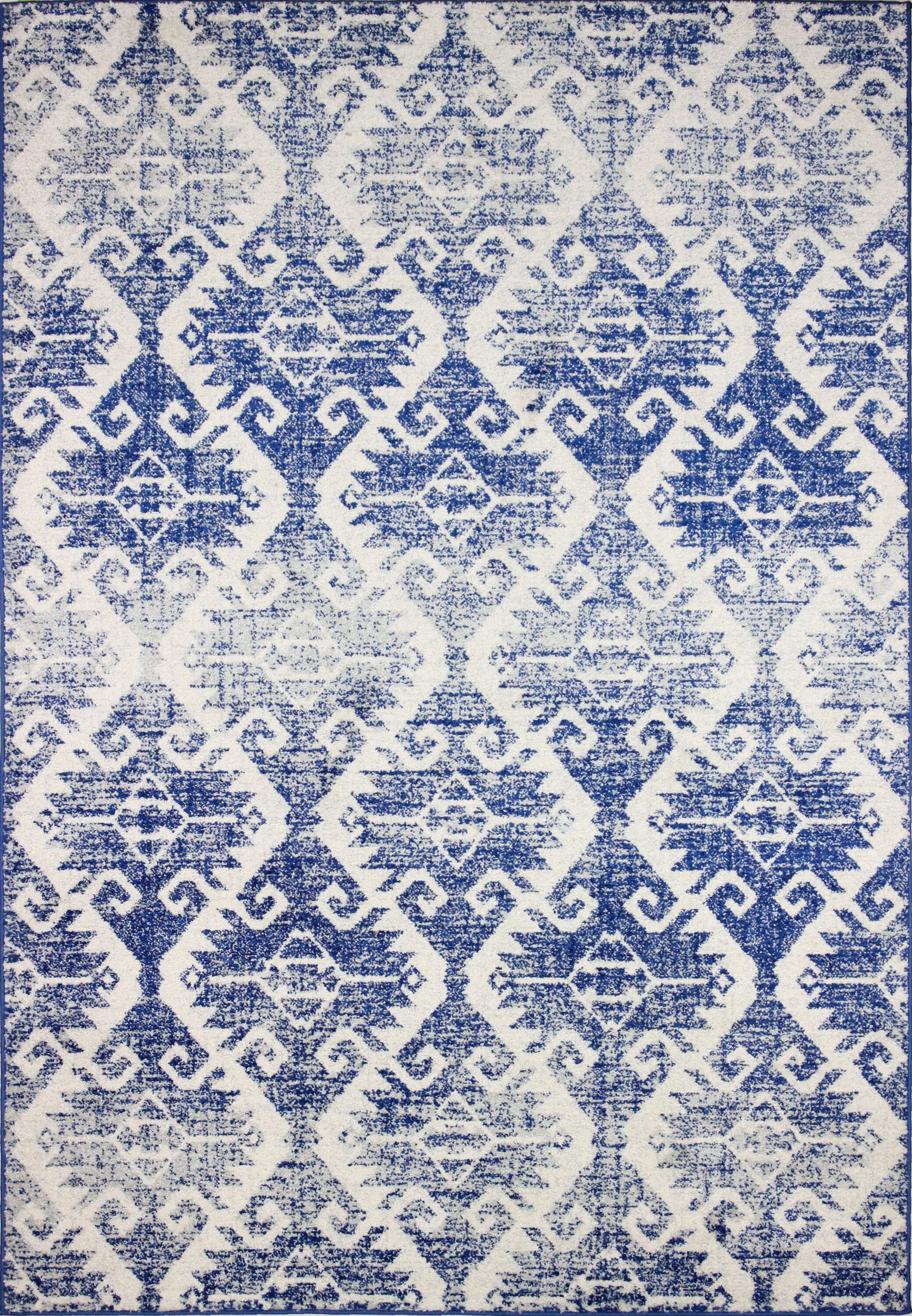 Bashian 649652294735 8 X 10 (ft) Ivory/Blue Indoor Geometric Bohemian/Eclectic Area Rug