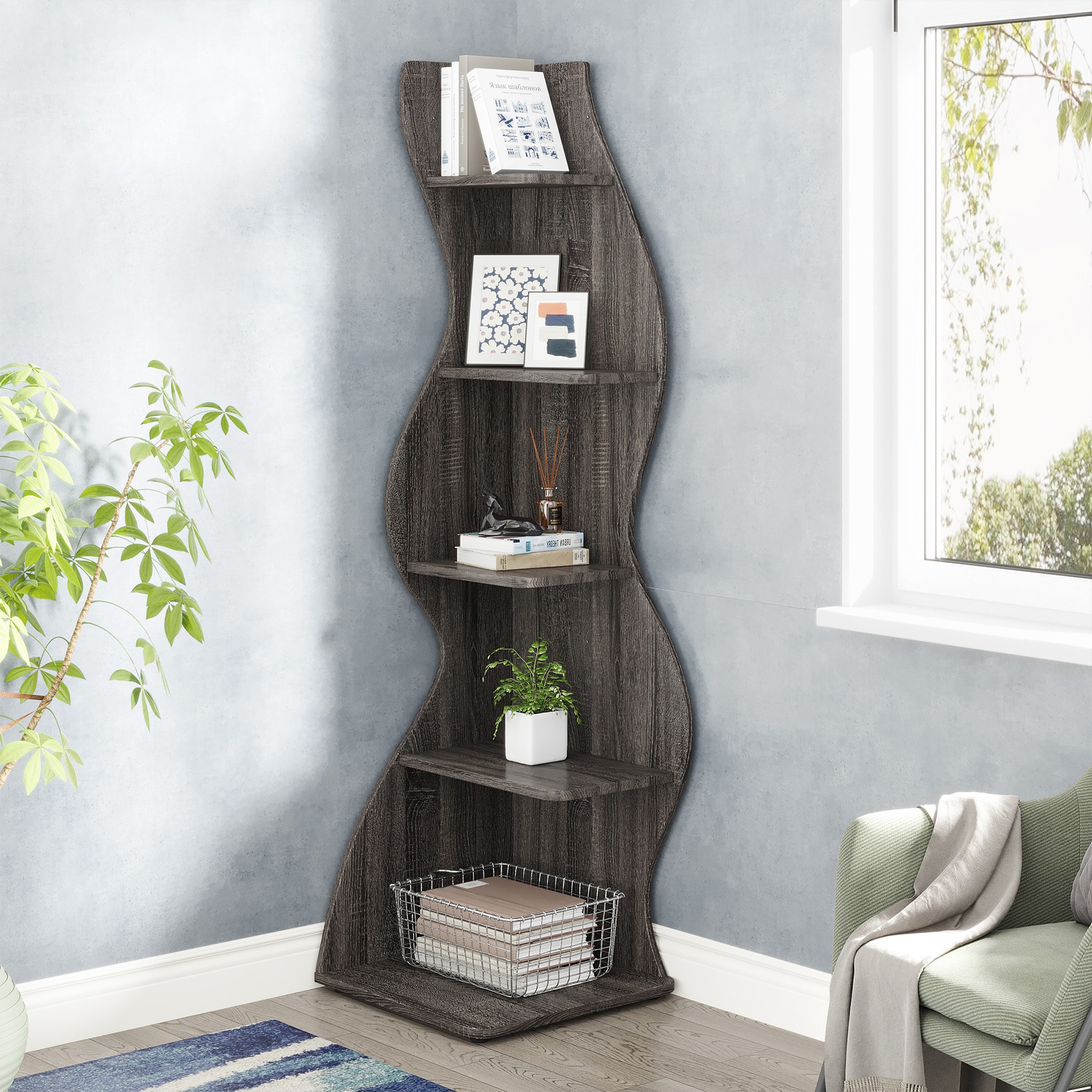 Tribesigns HOGA-J0230 bookcases - View #2