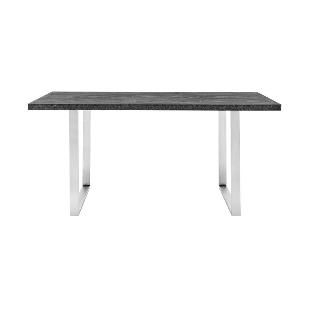 Brushed stainless deals steel dining table