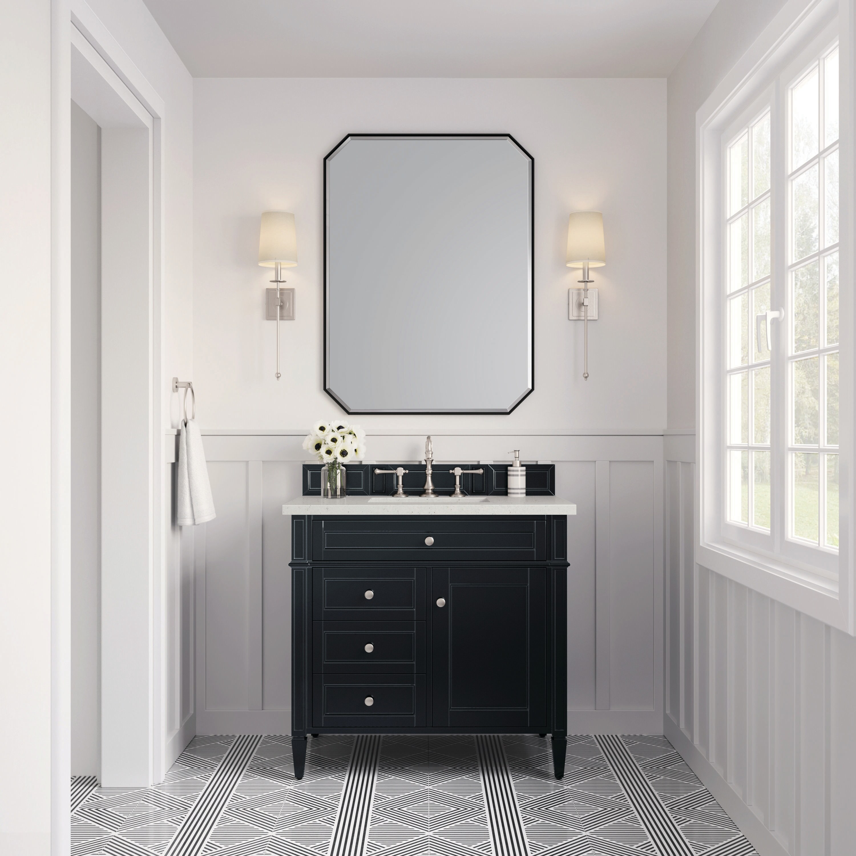 James Martin Vanities 650-V36-BKO-3LDL Bath-Vanity-Combo - View #2