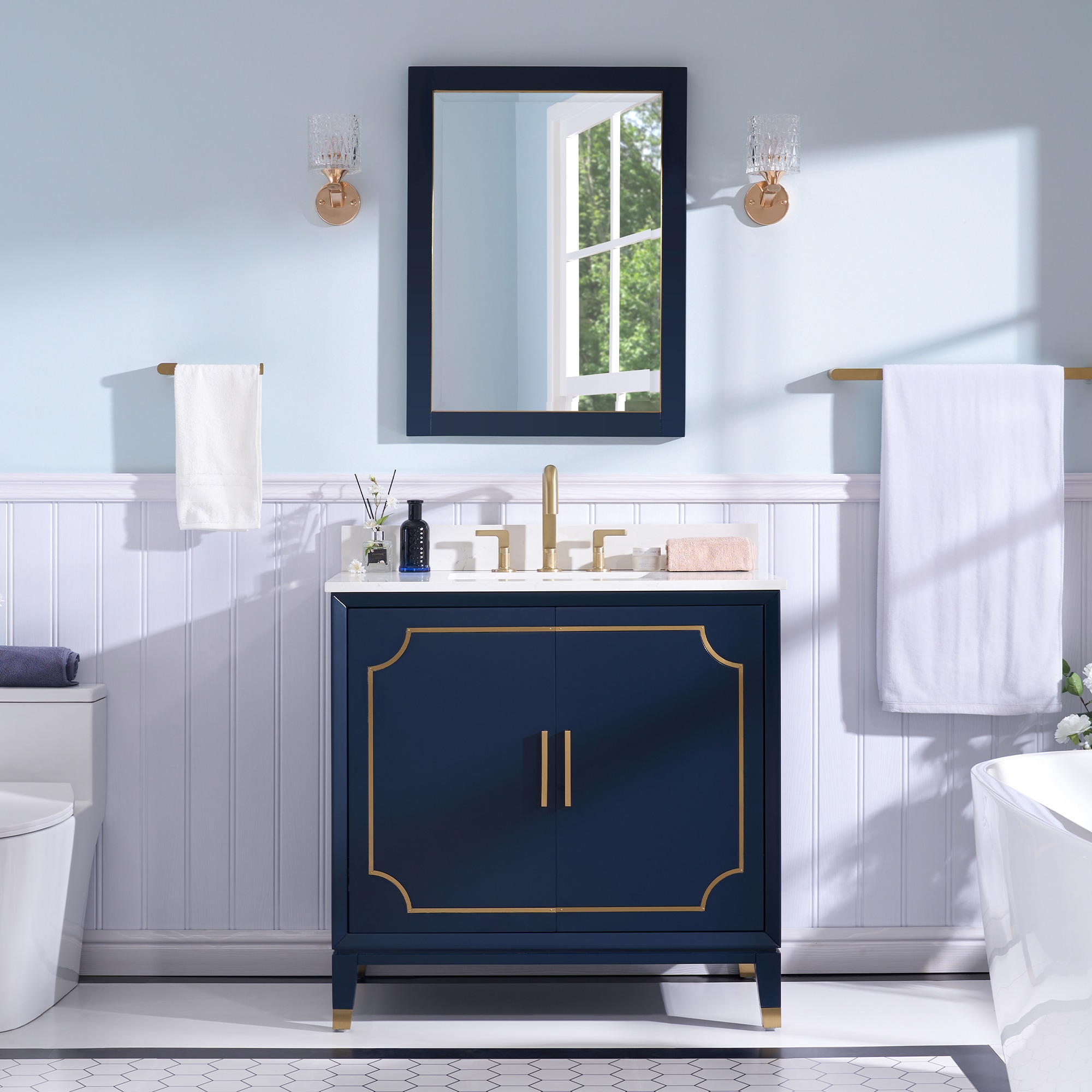 WELLFOR MELODY36QZ-NB Bath-Vanity-Combo - View #3