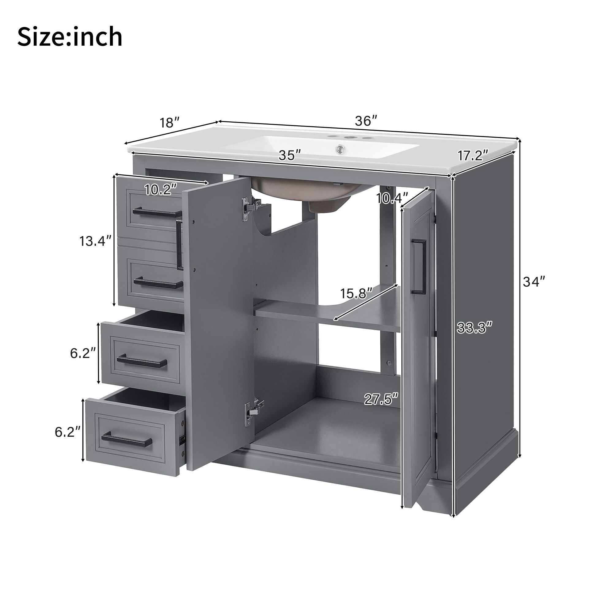 GDFStudio 345620 Bath-Vanity-Combo - View #11