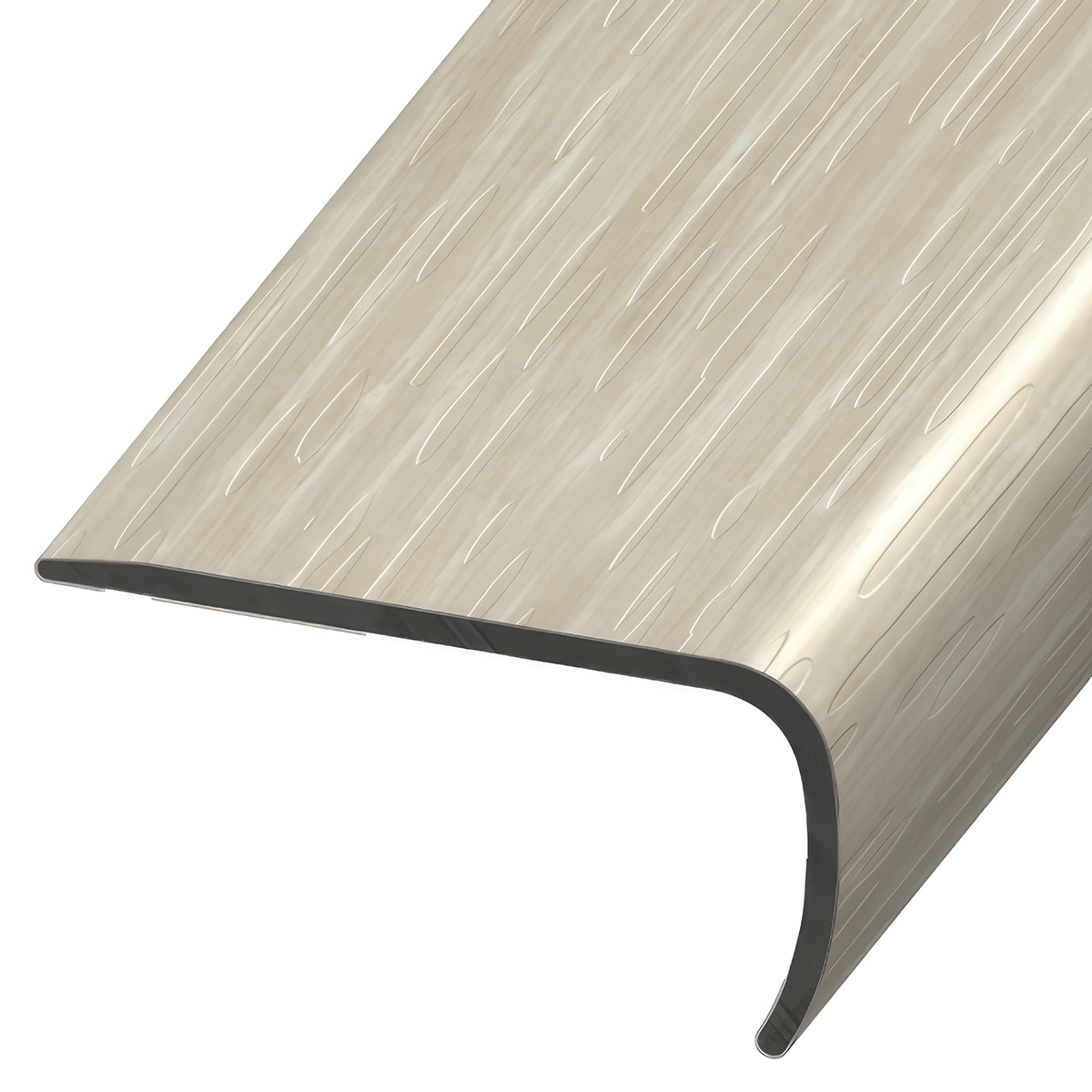 Versatrim VE-121147 MaxCore Lucida-Max Core-Antique Gray Prefinished 1-in T x 2-in W x 94-in L PVC Square cap