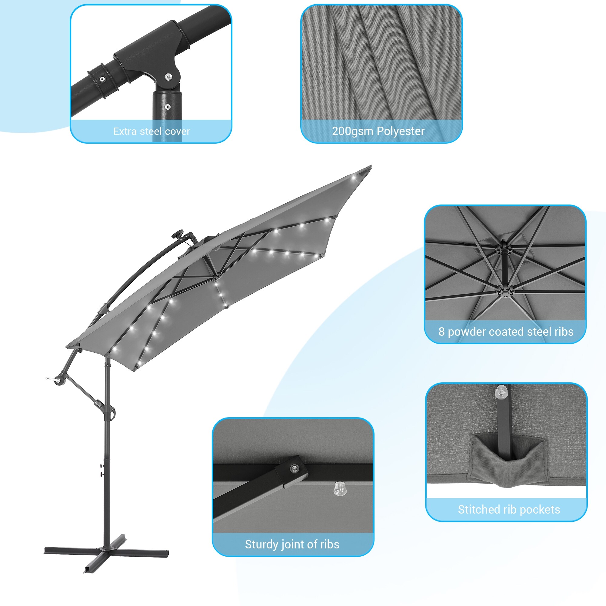 ACEGOSES LW-SOF96GY Umbrellas-2 - View #4