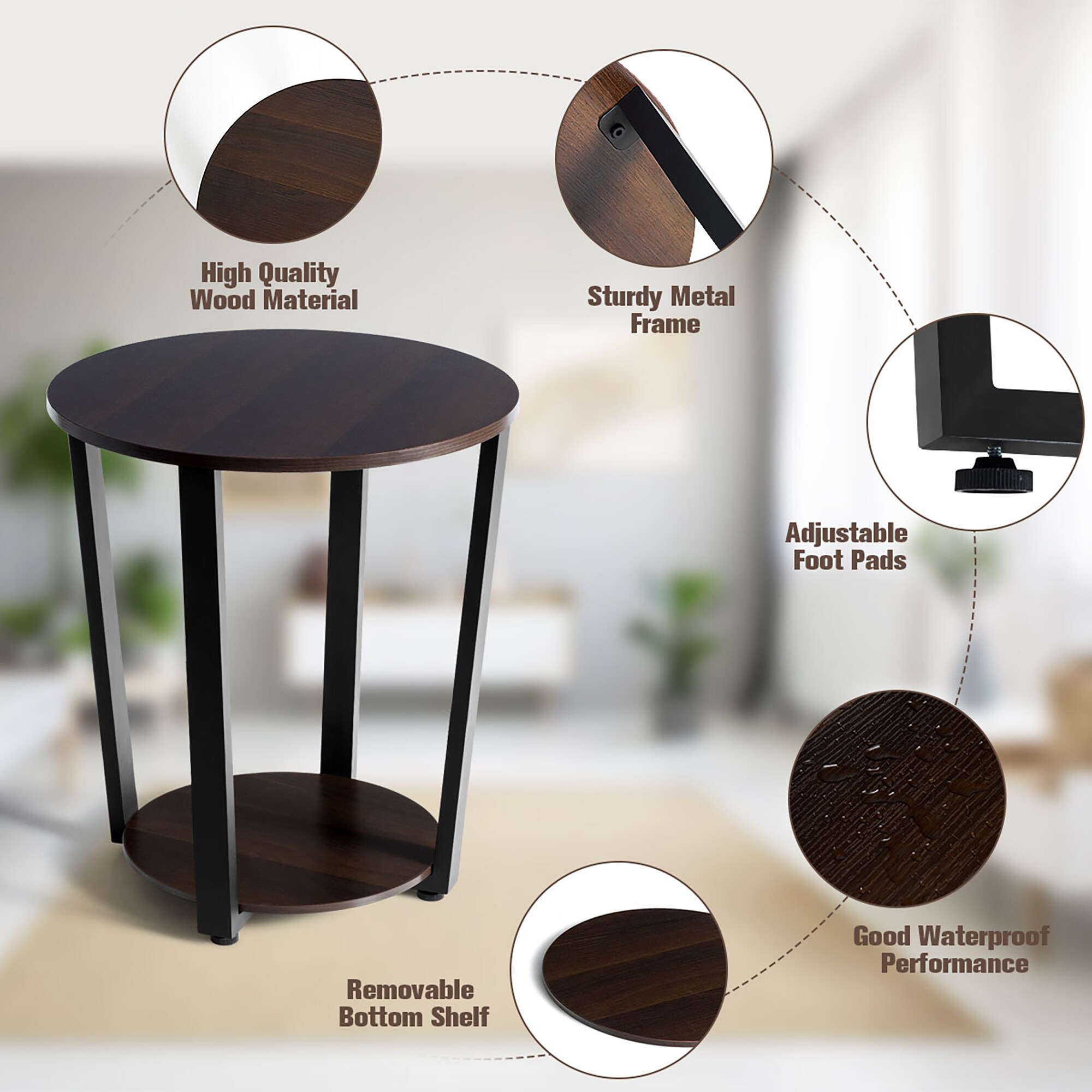 Costway SXL00080 End-Tables - View #4