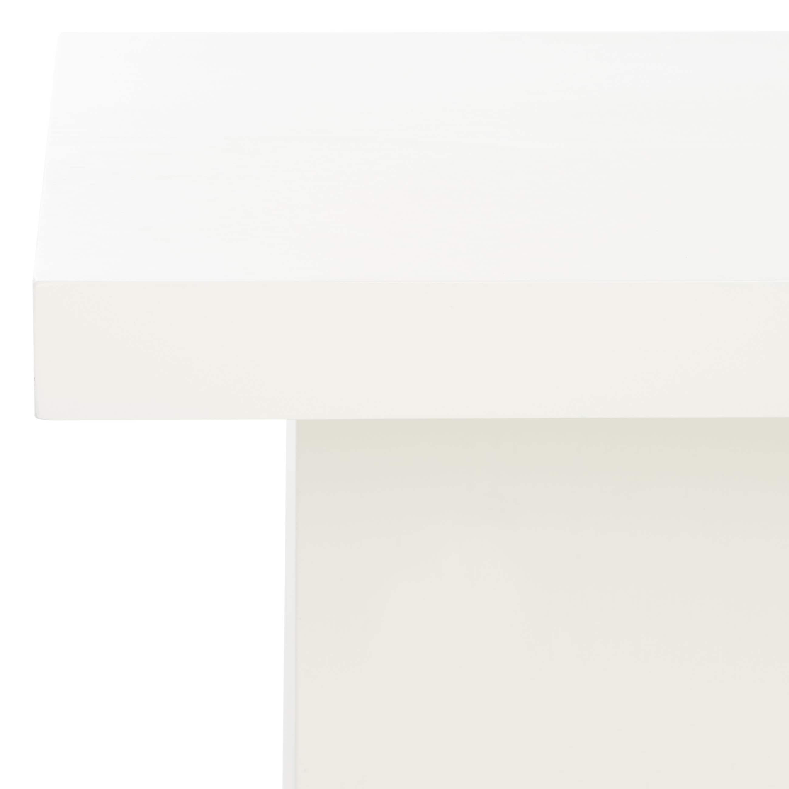 Assana White Rectangular Pinewood Coffee Table