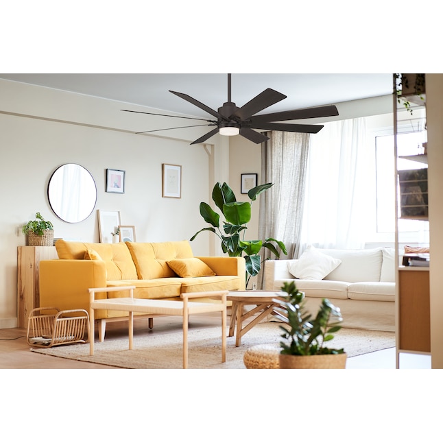 Minka Ceiling Fan Co. Hyland 60-in Oil Rubbed Bronze Integrated LED ...