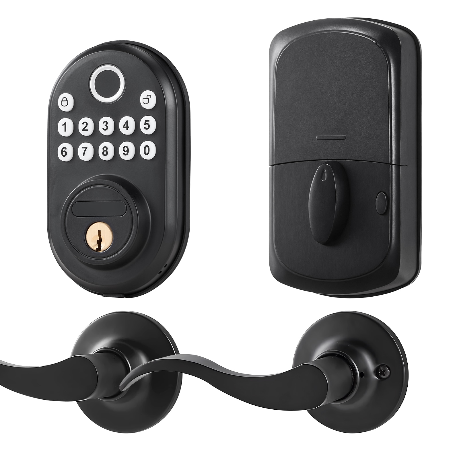 Wooakway FXLS0606-606DL09 Entry-Door-Flip-Locks - View #2