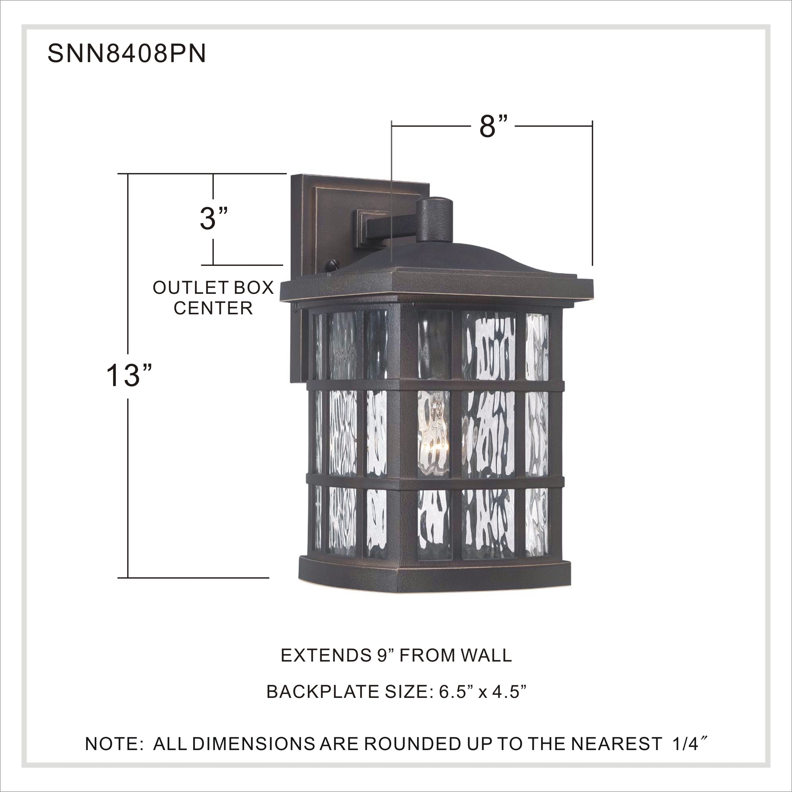 Quoizel Stonington 13-in H Palladian Bronze Medium Base (E-26) Outdoor Wall Light Quoizel Stonington 13-in H Palladian Bronze Medium Base (E-26) Outdoor Wall Light