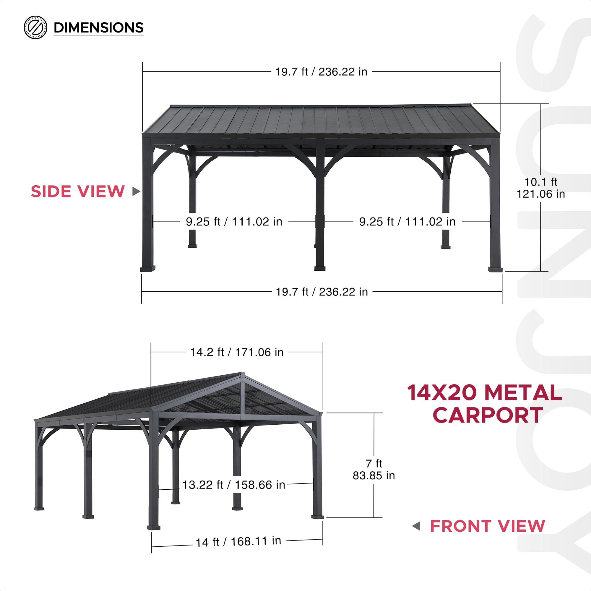 AUTOCOVE A110000800 Carport-Covers - View #7