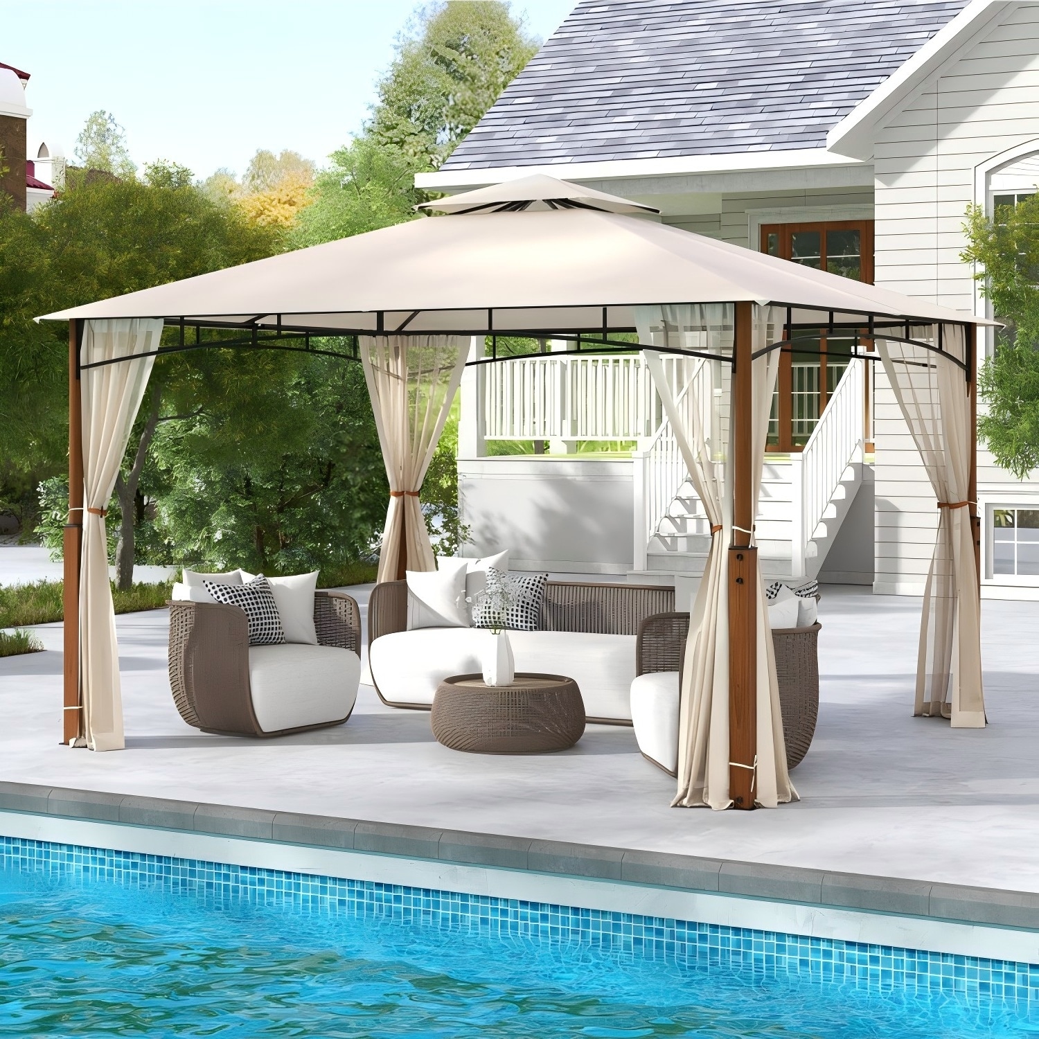 CALVON PTA61BE Wood-Resin-Gazebos - View #3