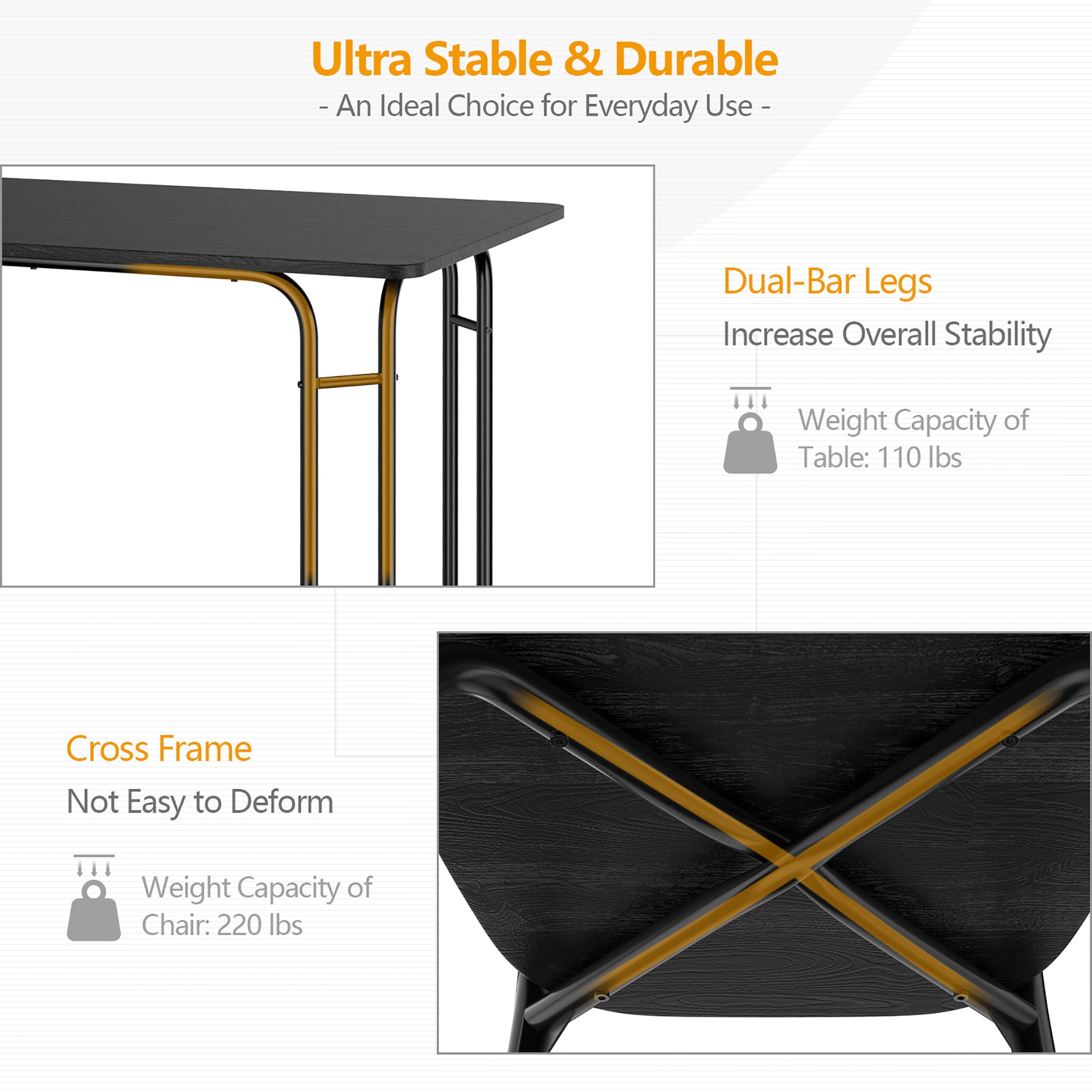 Costway SXL00194 Accent-Table-Sets - View #4