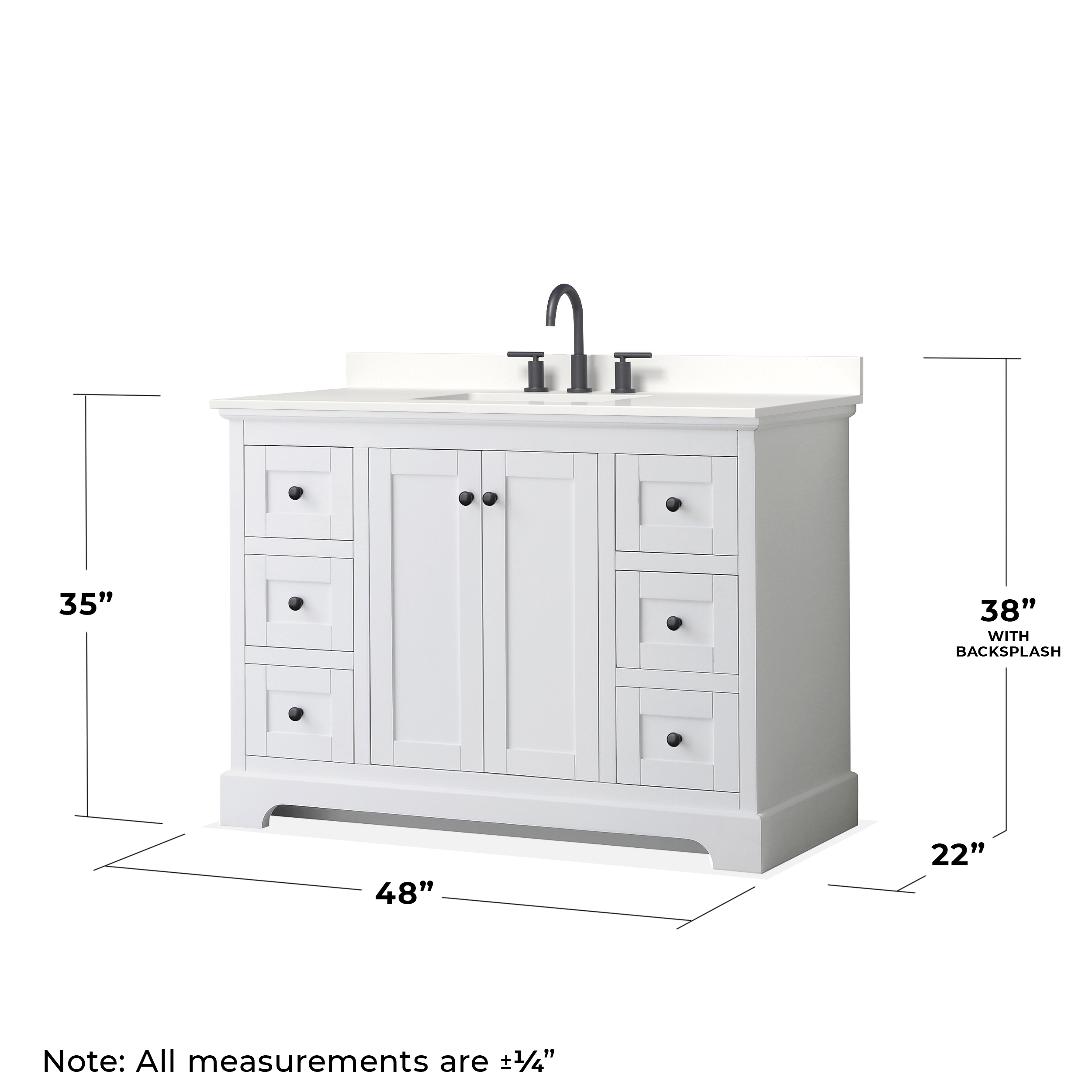 Wyndham Collection WCV232348SWBWQUS3MXX Bath-Vanity-Combo - View #5