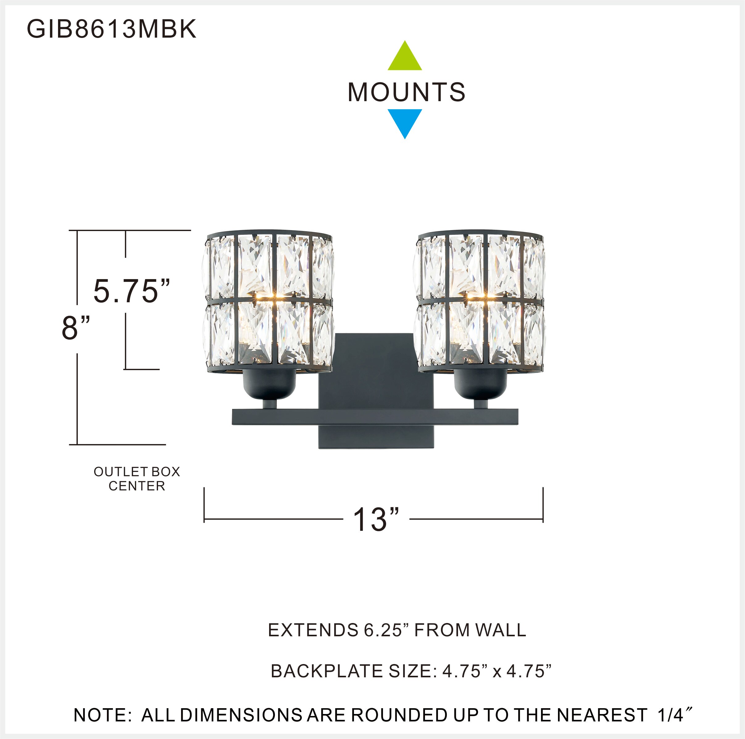 Quoizel GIB8613MBK b089995 - View #6