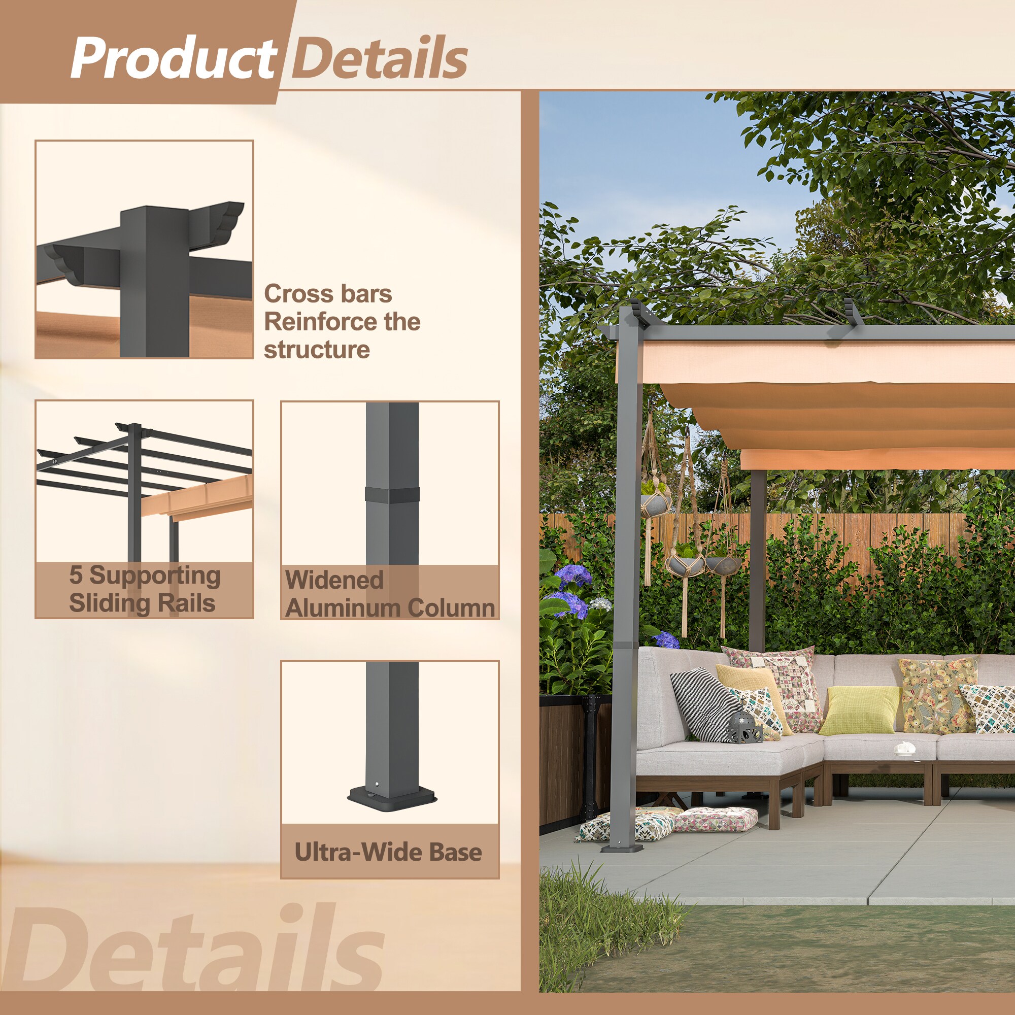Gaierptone CRXHIYX82IG Wood-Resin-Gazebos - View #6