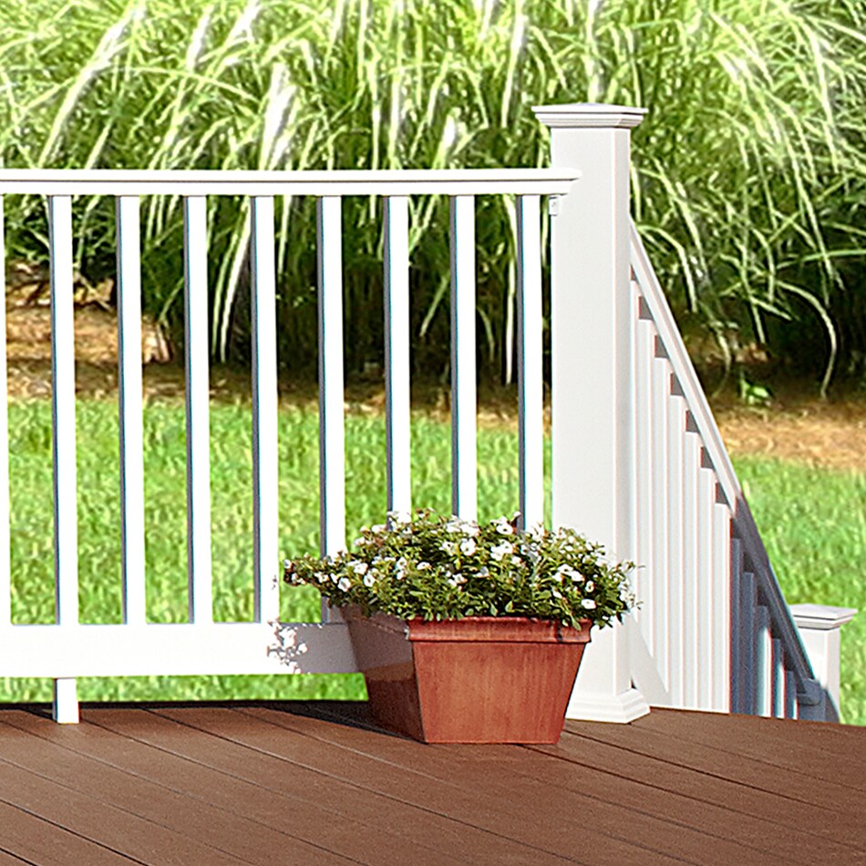 Fiberon Sentry White Handrail in the Deck Handrails department at Lowes.com