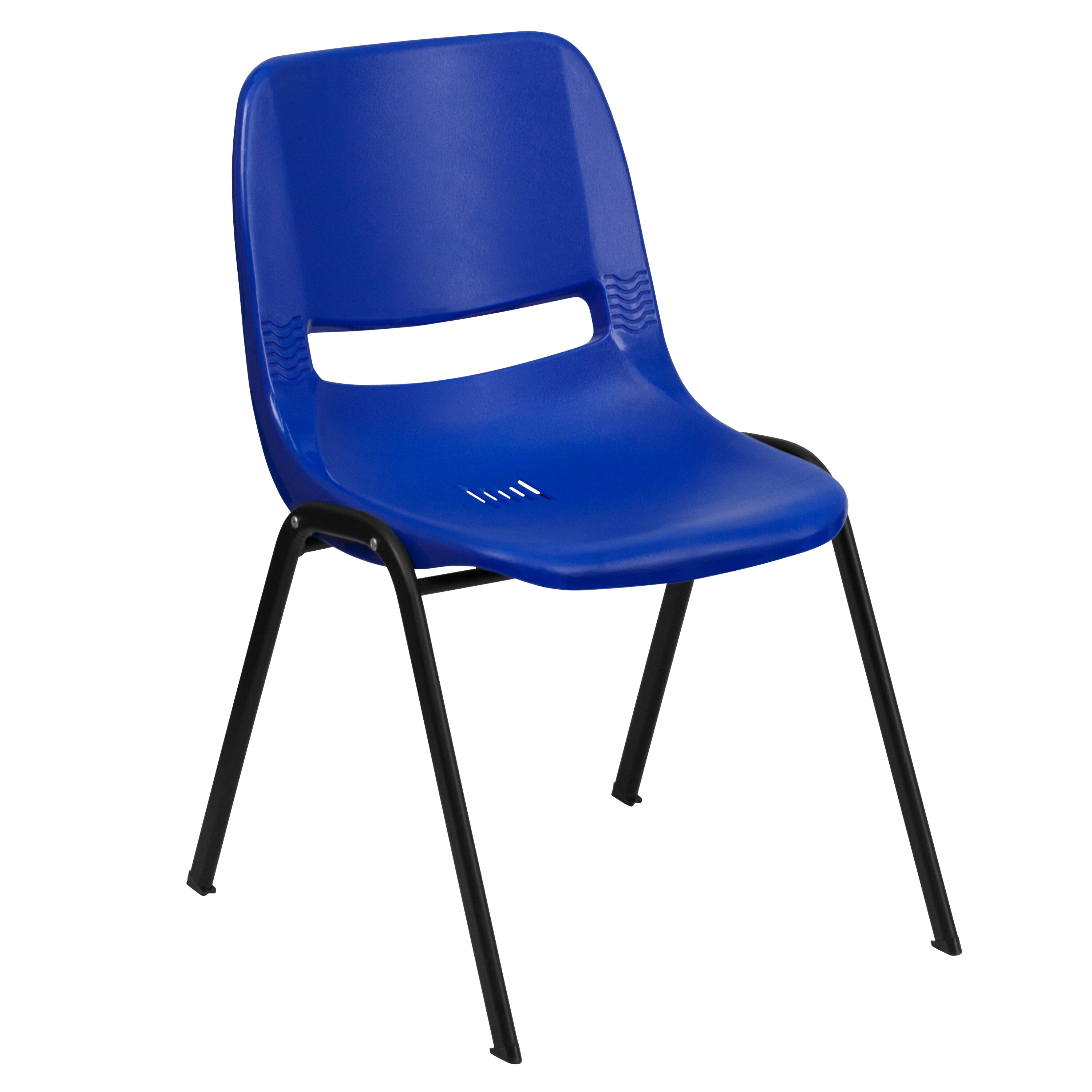 Flash Furniture 812581018677 Modern Blue Plastic Accent Chair