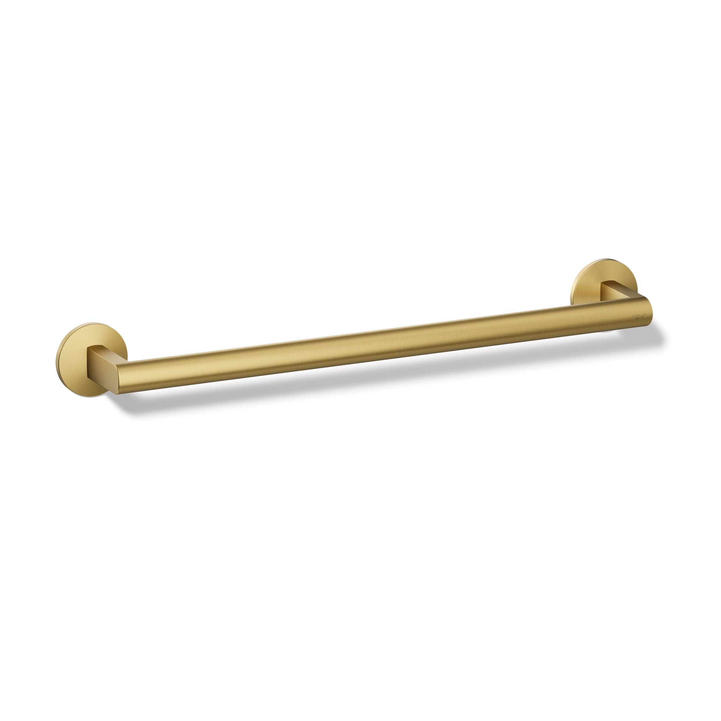 KOHLER Components 18-in Vibrant Brushed Moderne Brass Wall-mount Single Towel Bar