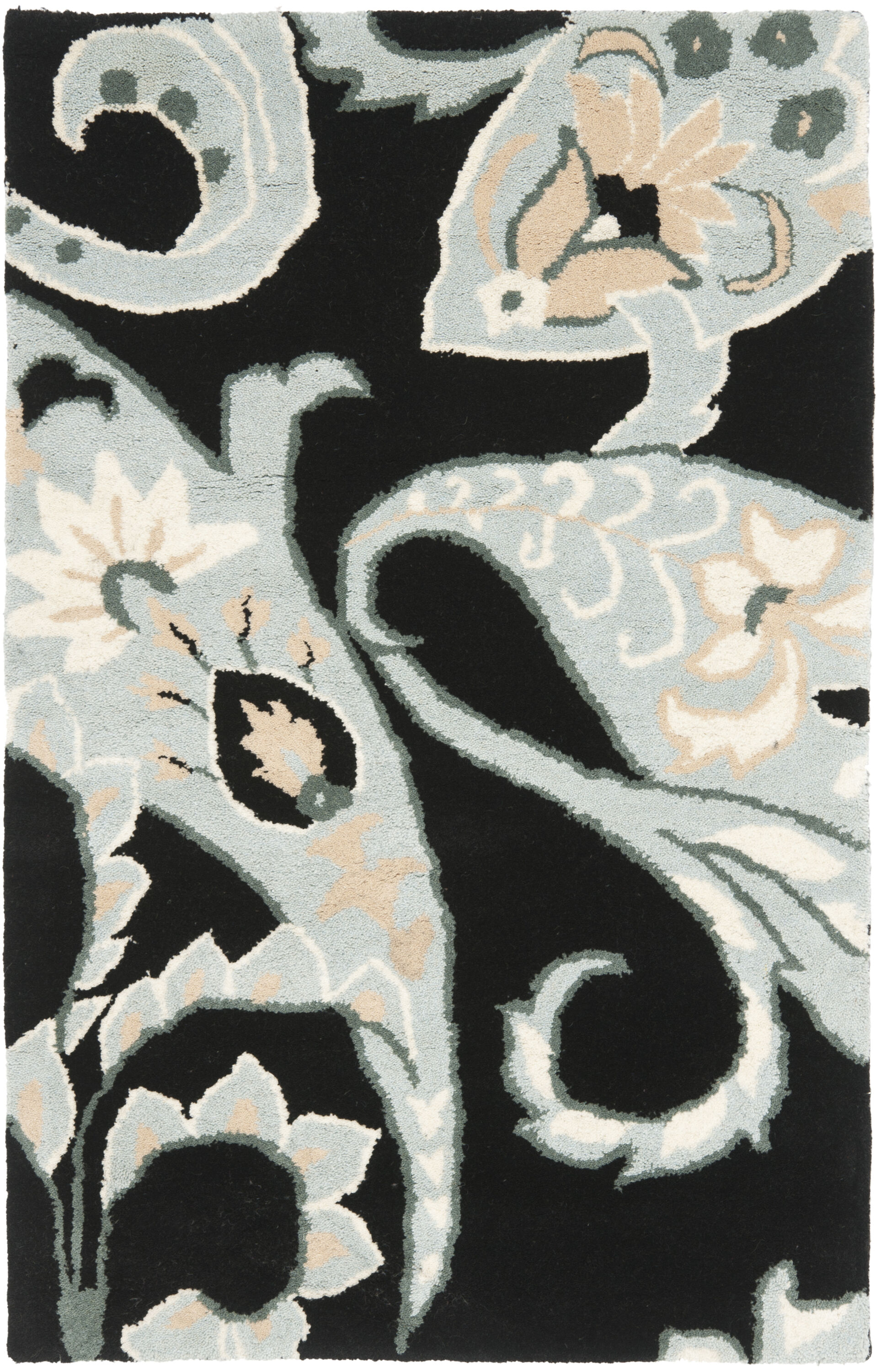Wyndham 377A Black Multi 2in-6ft x 4in Rug