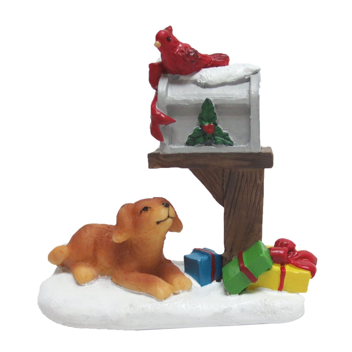 CAROLE TOWNE Boule de neige avec figurines pour village de Noël