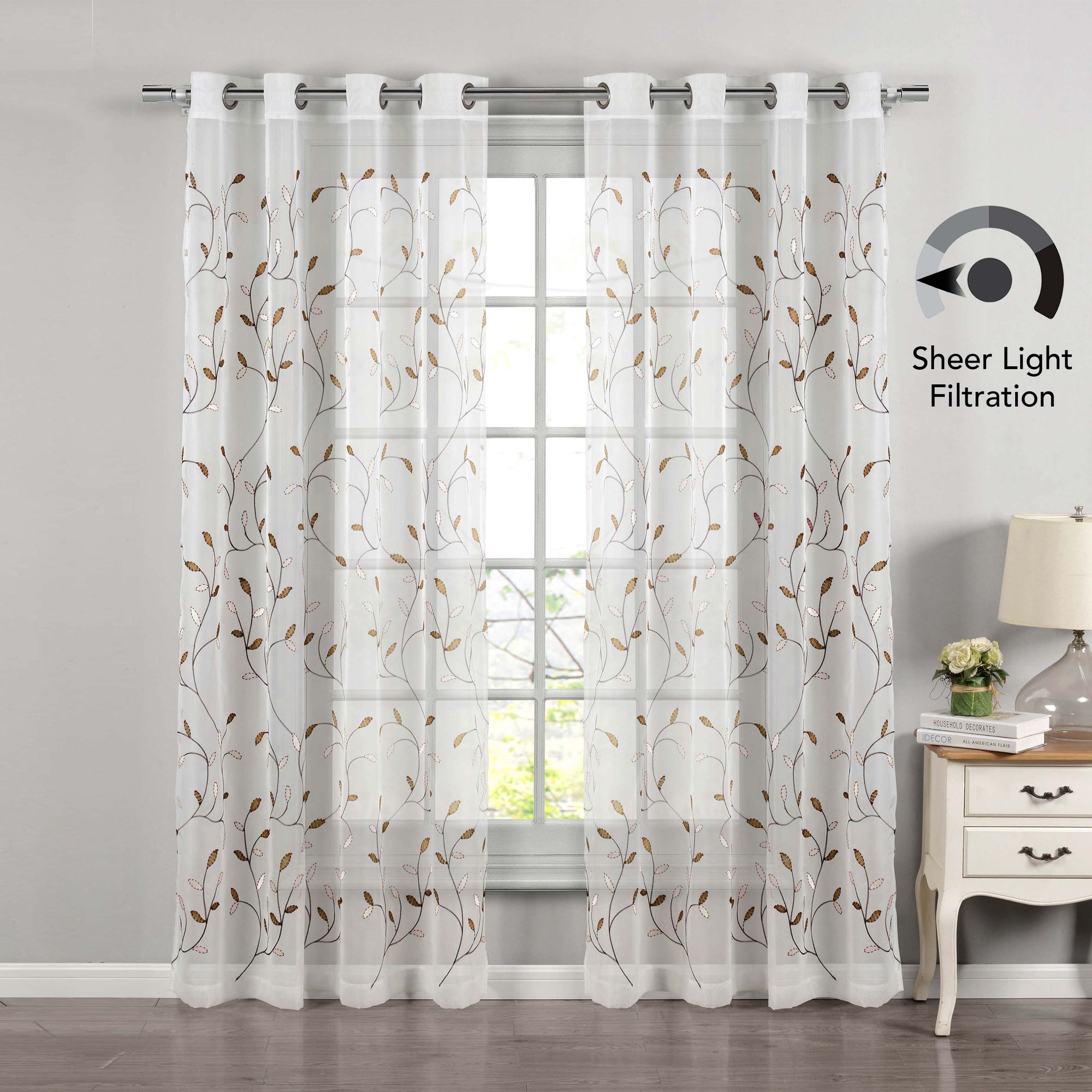 CREATIVE HOME IDEAS 646760619986 curtains - View #2