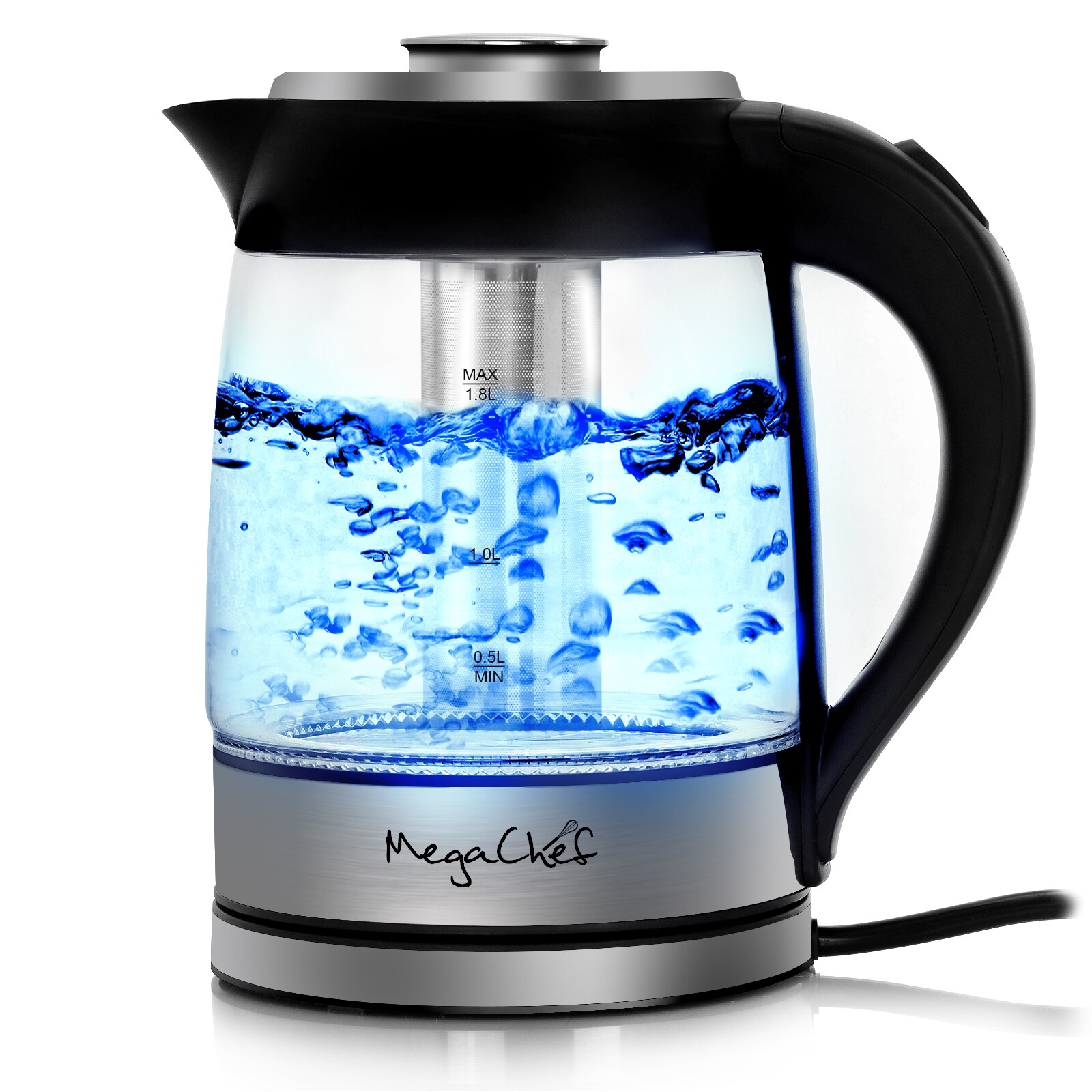 4.2 Cup Stainless Steel Cordless Electric Kettle in Teal - On Sale