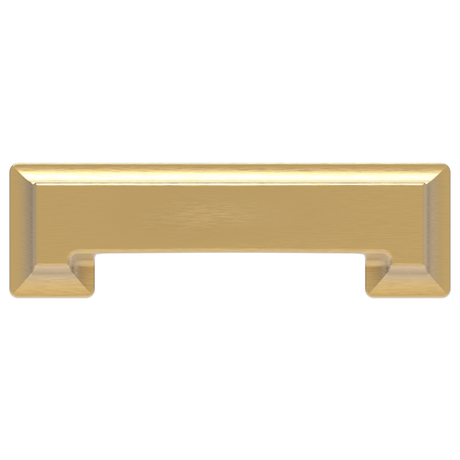 Hickory Hardware Studio 3-in or 3-3/4-in Center to Center Brushed Golden  Brass Rectangular Cup Drawer Pulls (10-Pack) in the Drawer Pulls department  at