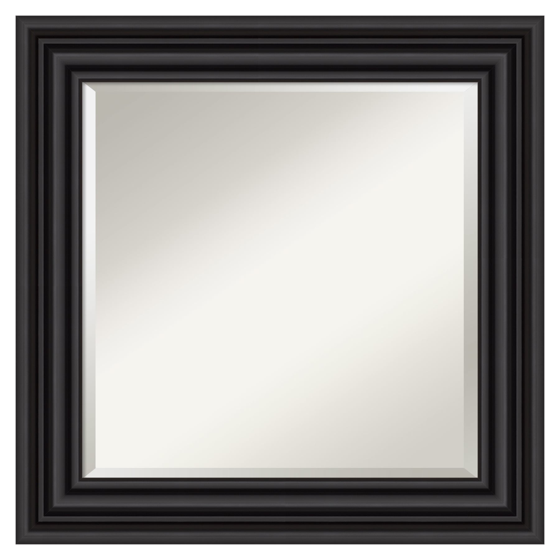 Amanti Art A17005480242 Colonial Black 26-Inches W x 26-Inches H Square Colonial Black Framed Wall Mirror