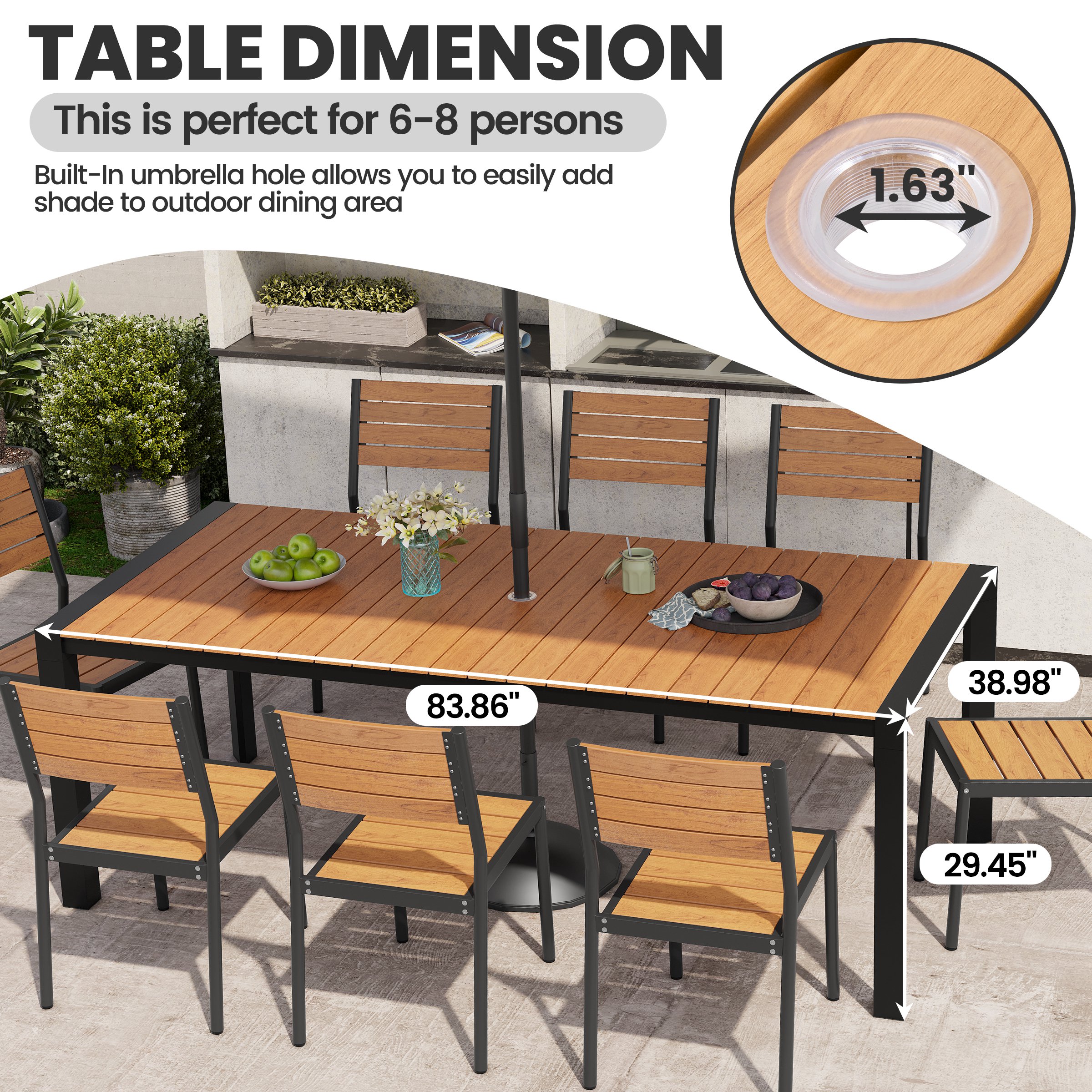 Crestlive Products CL-TD6237BRN210-9 Patio-Dining-Sets - View #7