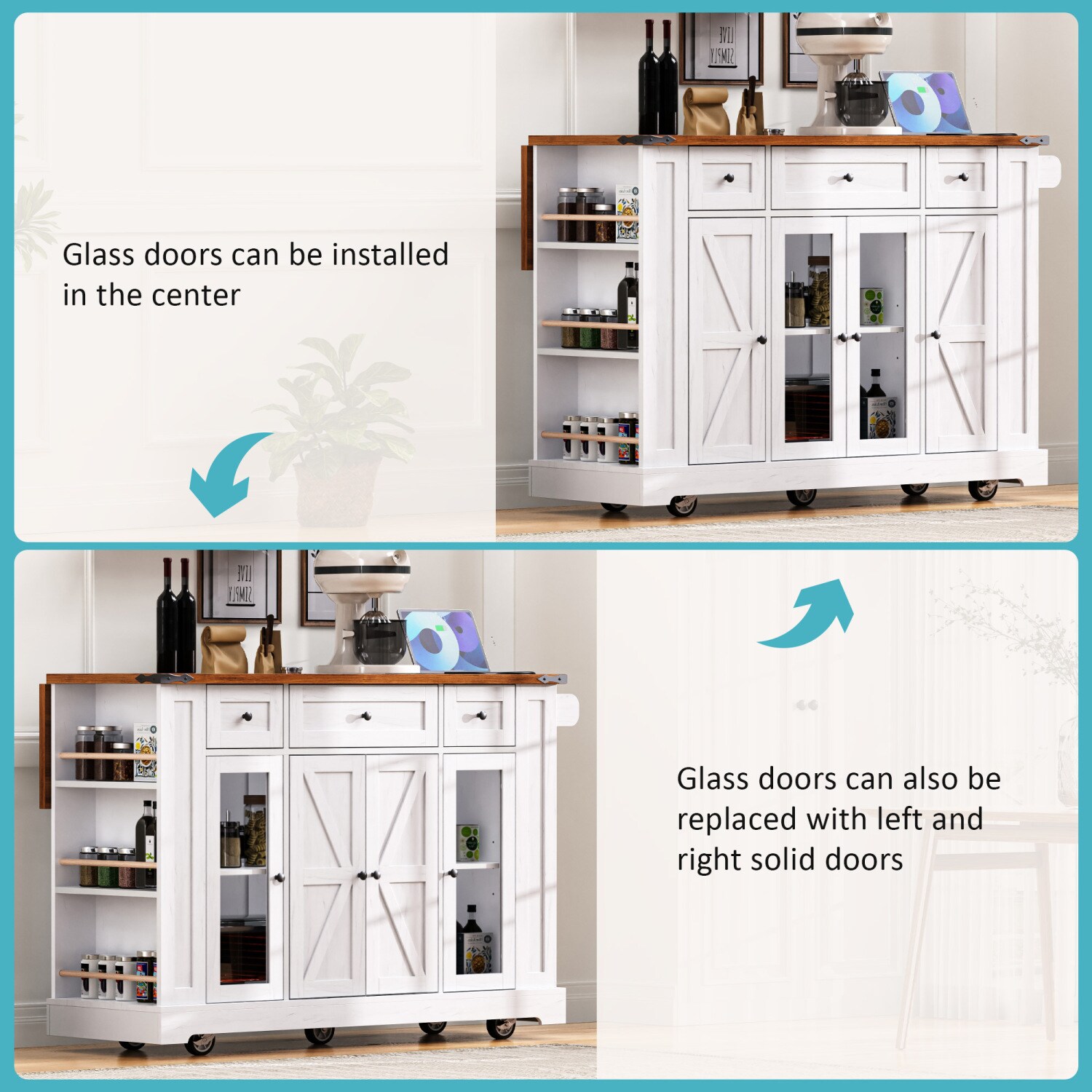 Streamdale Furniture N707P263637W Kitchen-Furniture - View #6