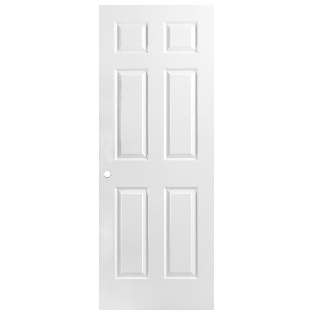 Reliabilt Colonist 24 In X 80 In 6 Panel Hollow Core Primed Molded Composite Slab Door At 3617