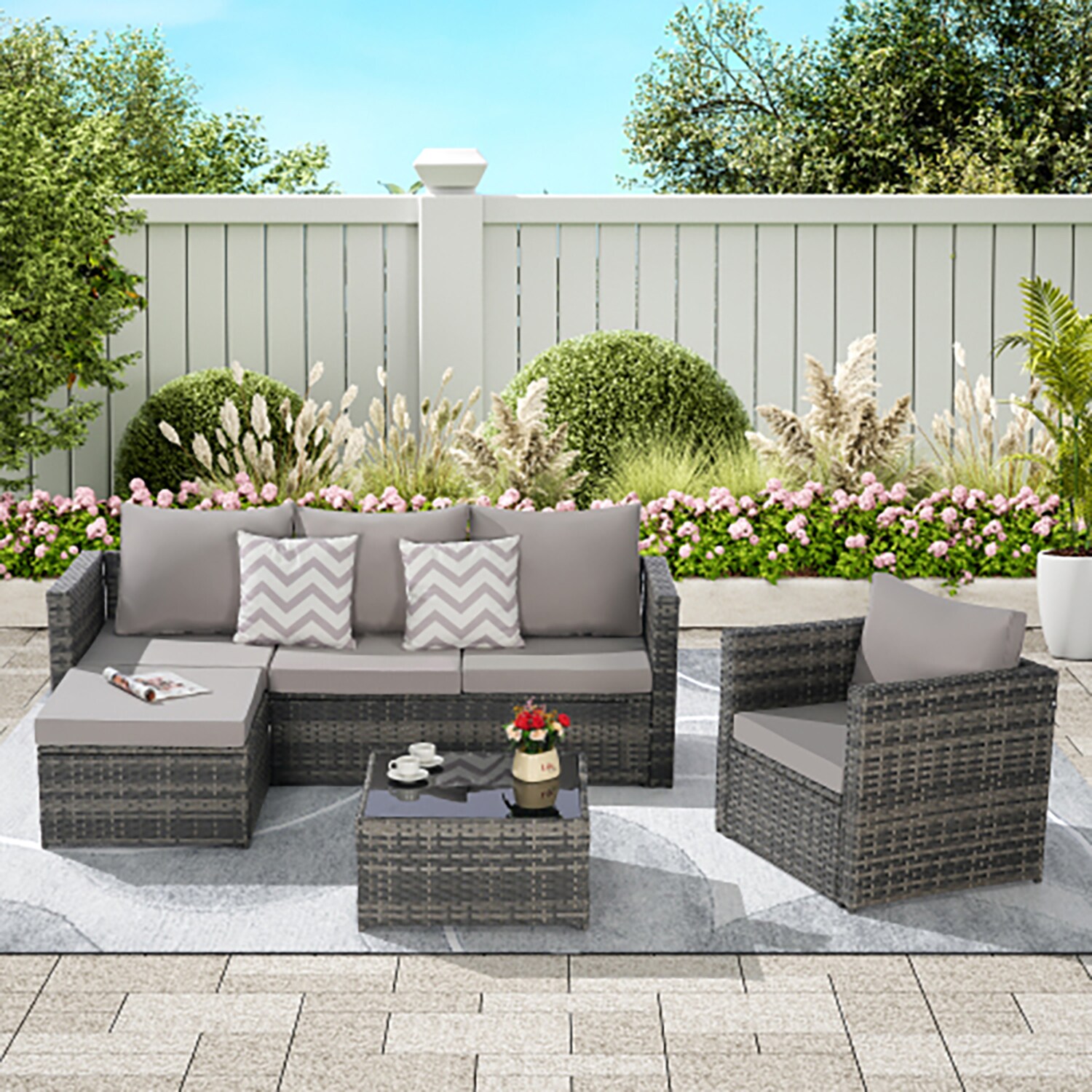 GZMR GM-EF-00042 Patio-Conversation-Sets - View #2