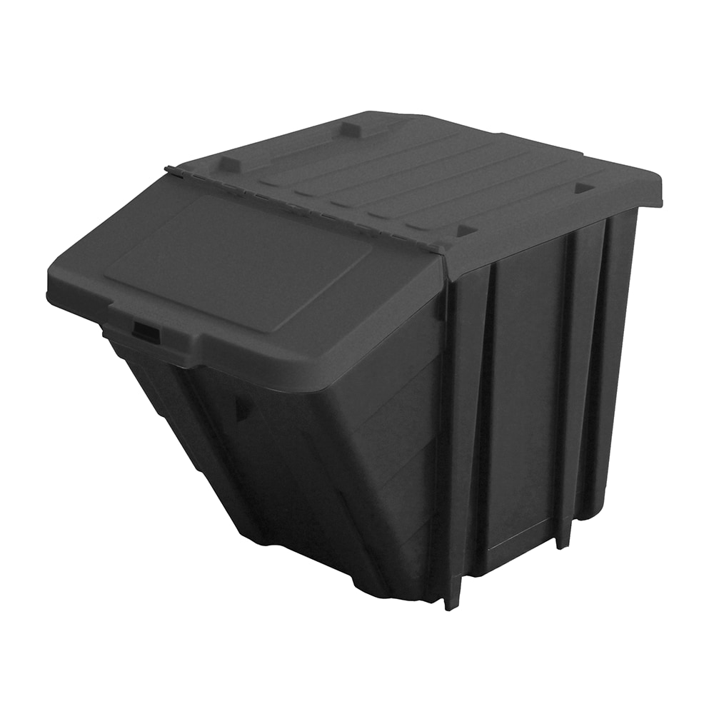 Thousands of items added daily Project Source Commander X-large 64-Gallons  (256-Quart) Black Heavy Duty Rolling Tote with Latching Lid in the Plastic  Storage Containers department at, large plastic containers with lids