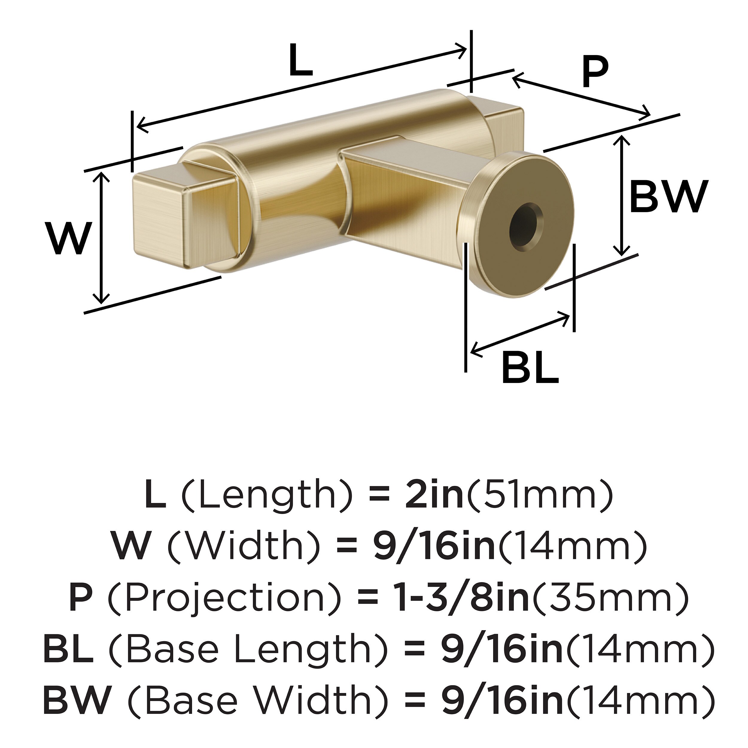 Amerock BP37481BBZ Cabinet-Knobs - View #4