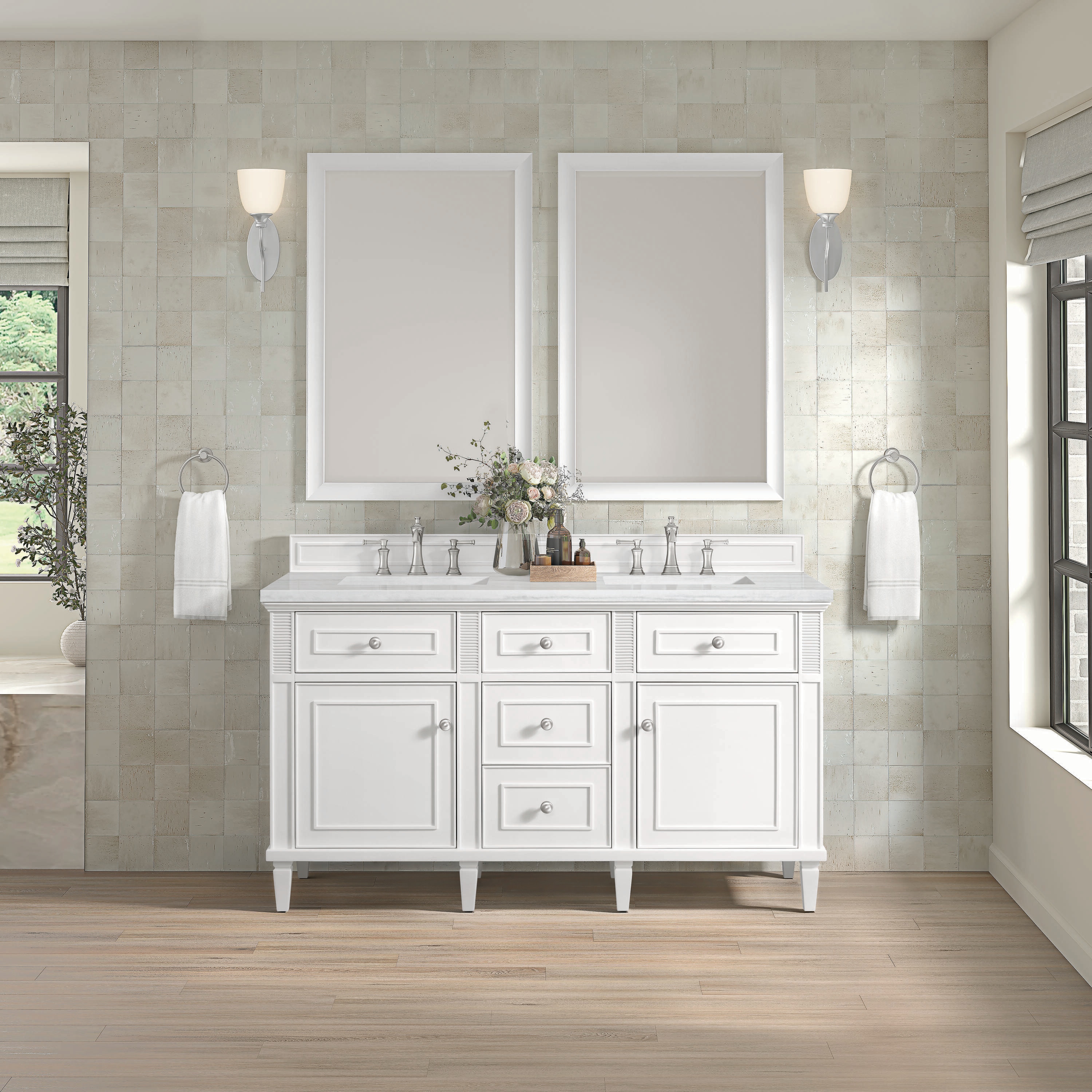 James Martin Vanities 424-V60D-BW-3AF Bath-Vanity-Combo - View #2