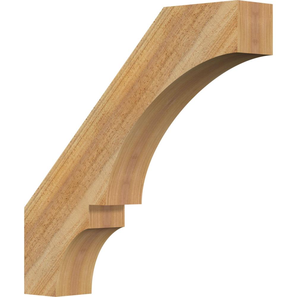 Ekena Millwork BRC04X22X22BOA00RWR 4-in x 22-in x 22-in Western Red Cedar Unfinished Wood Balboa rough sawn