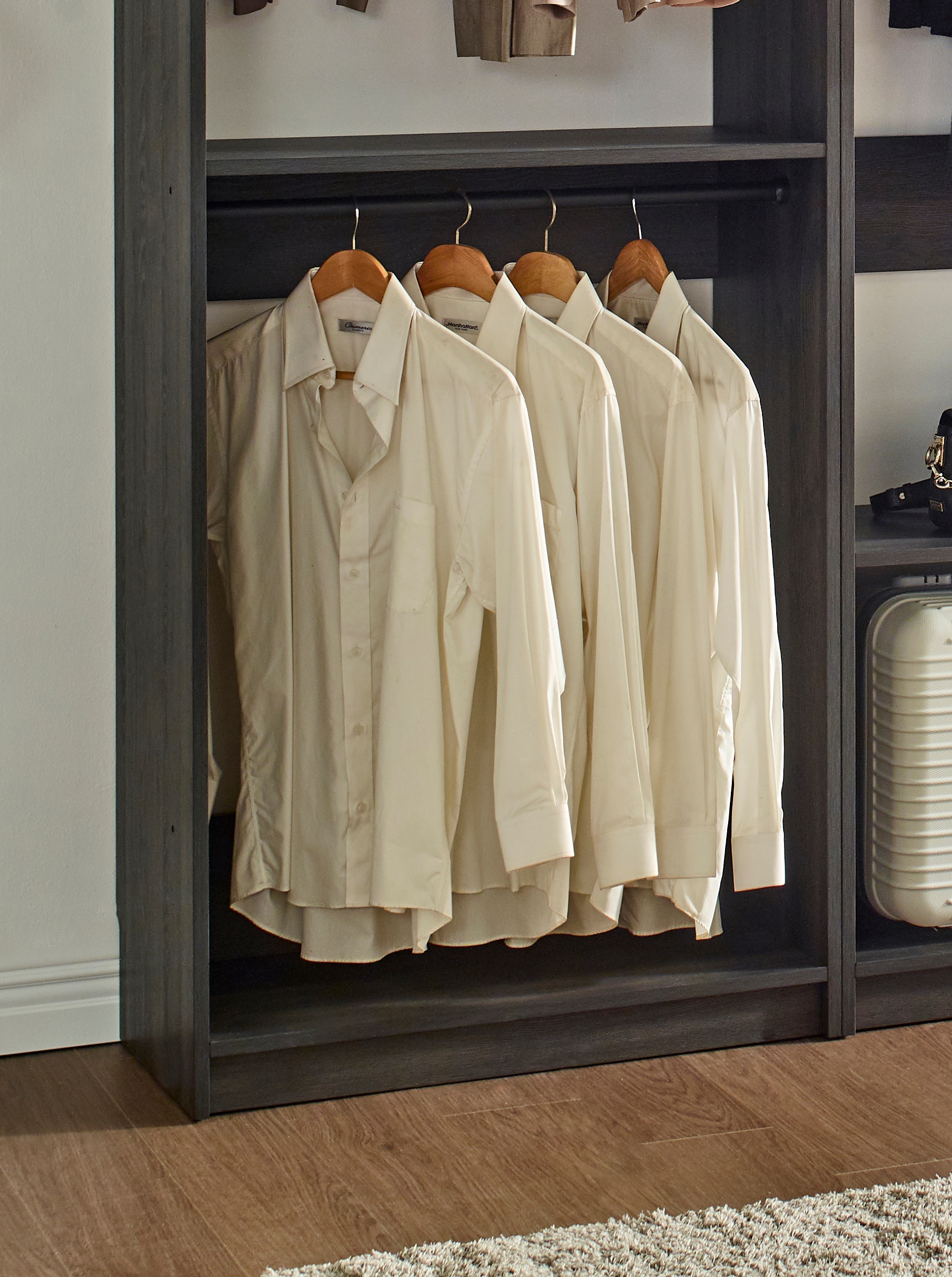 Klair Living PROSPER-ABCD BLK Wood-Closet-Kits - View #3